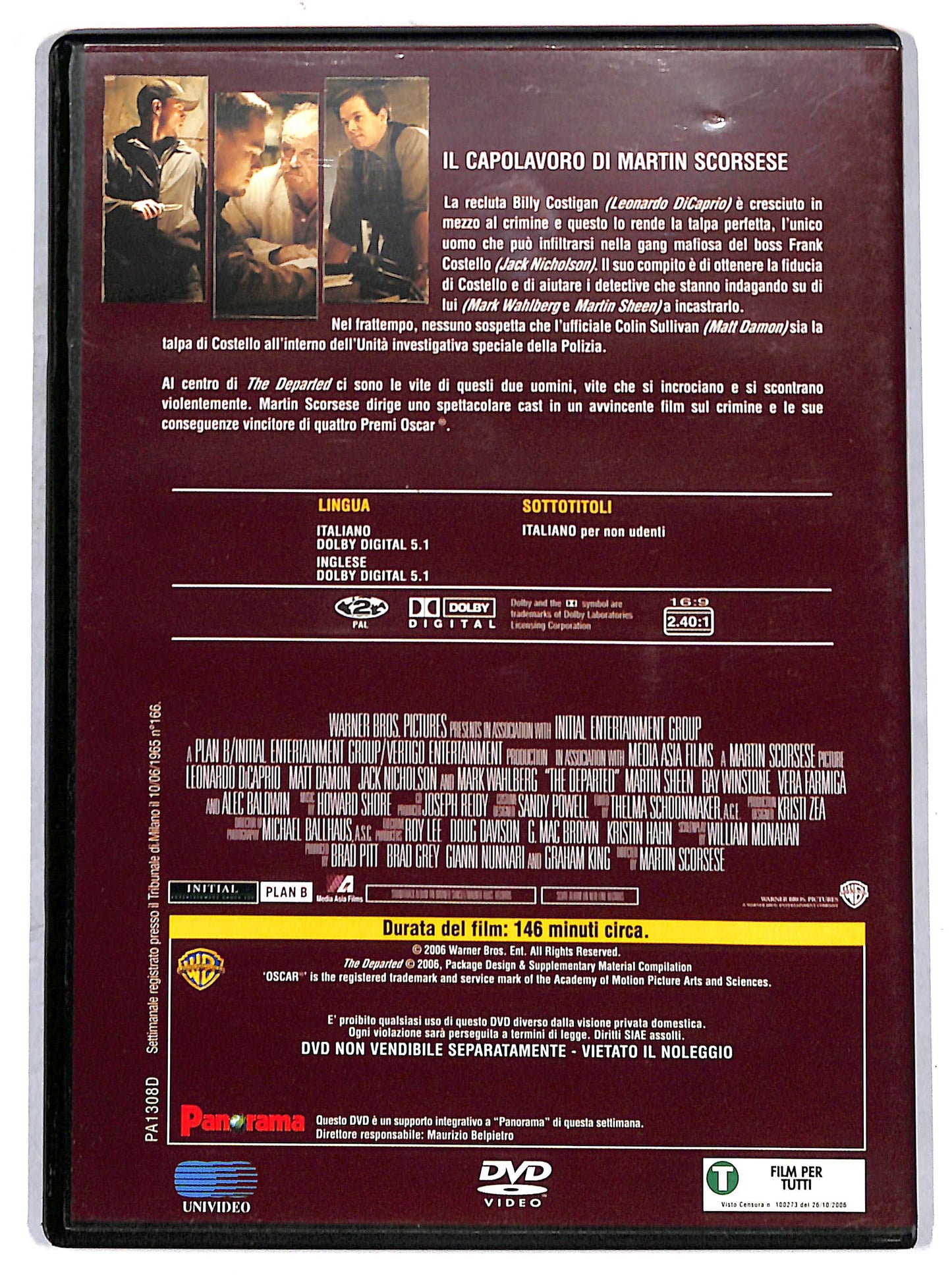EBOND The Departed - Il bene e il male EDITORIALE DVD D670026