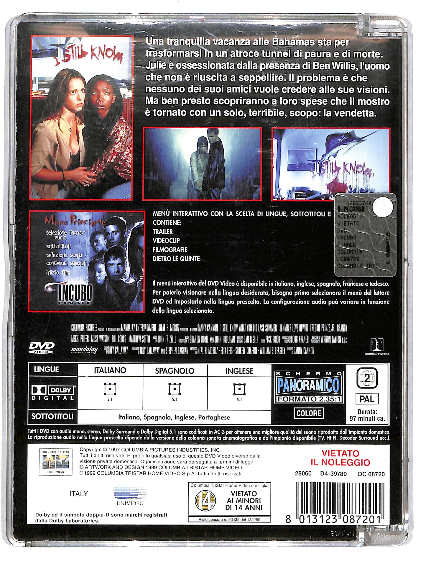 EBOND Incubo finale SJB DVD D670112