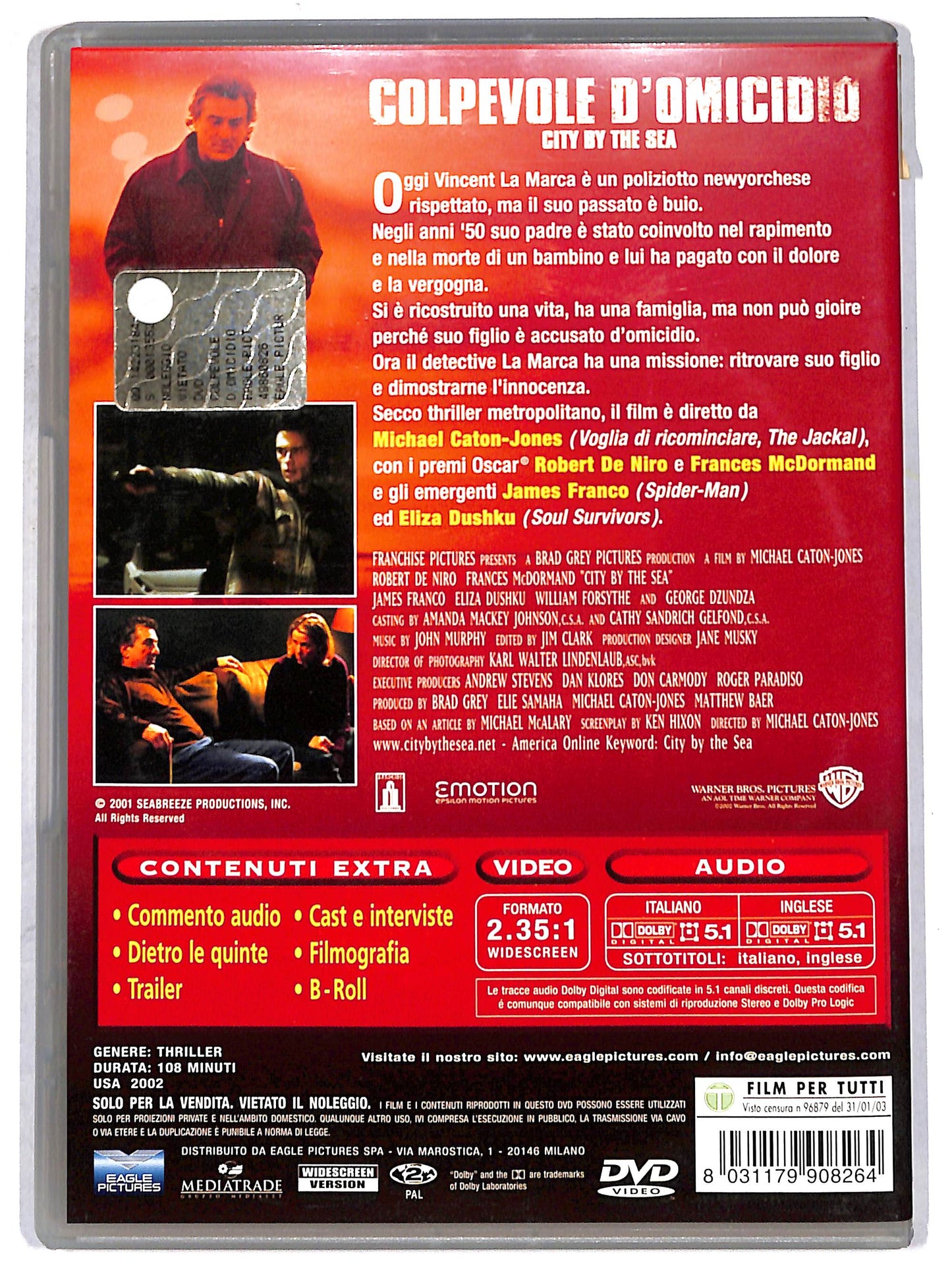 EBOND colpevole d'omocidio DVD D670305