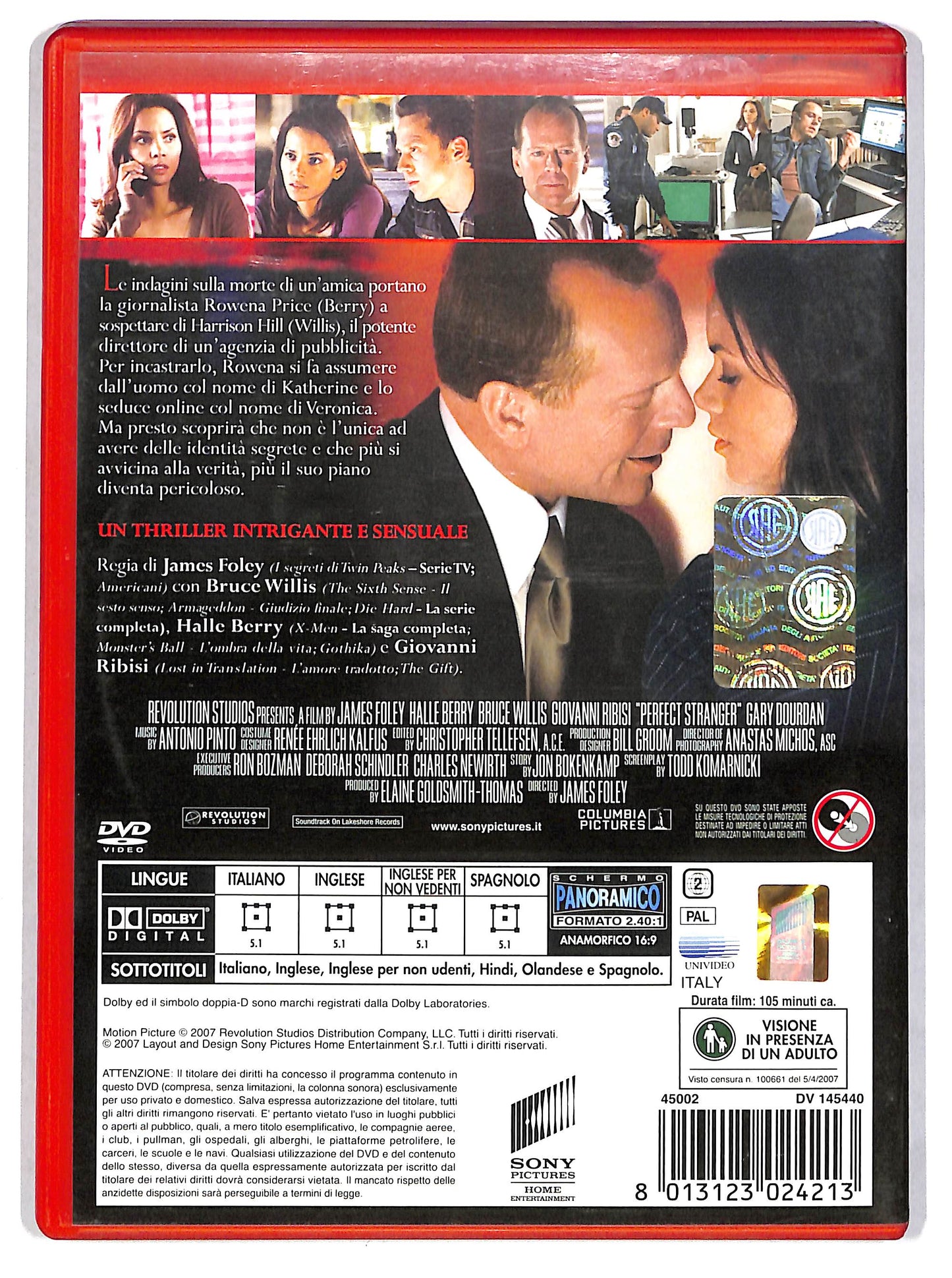 EBOND Perfect Stranger (film) Noleggio DVD D670408
