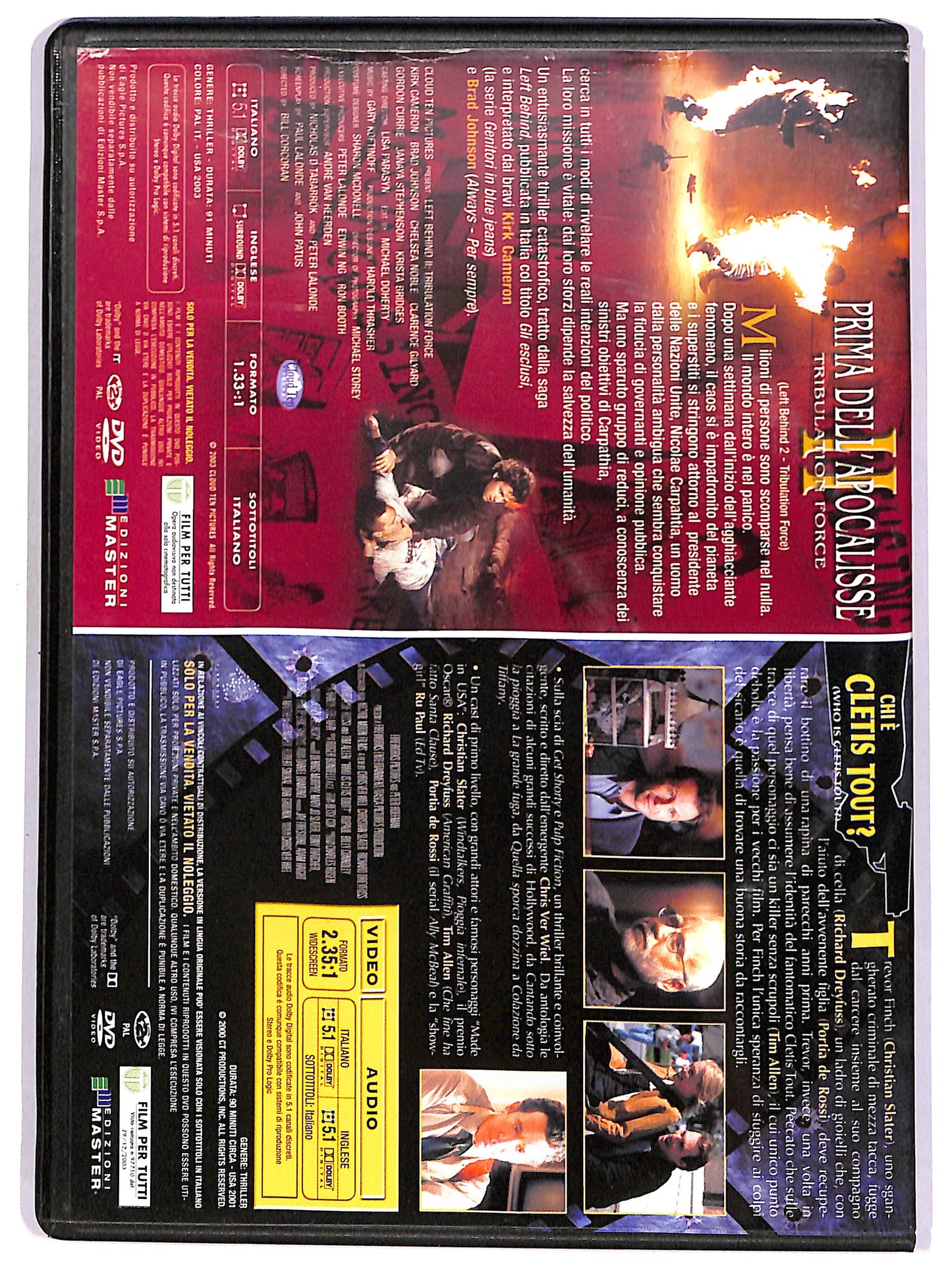 EBOND Chi e Cletis Tout? + Prima dell'apocalisse 2 EDITORIALE DVD D670514