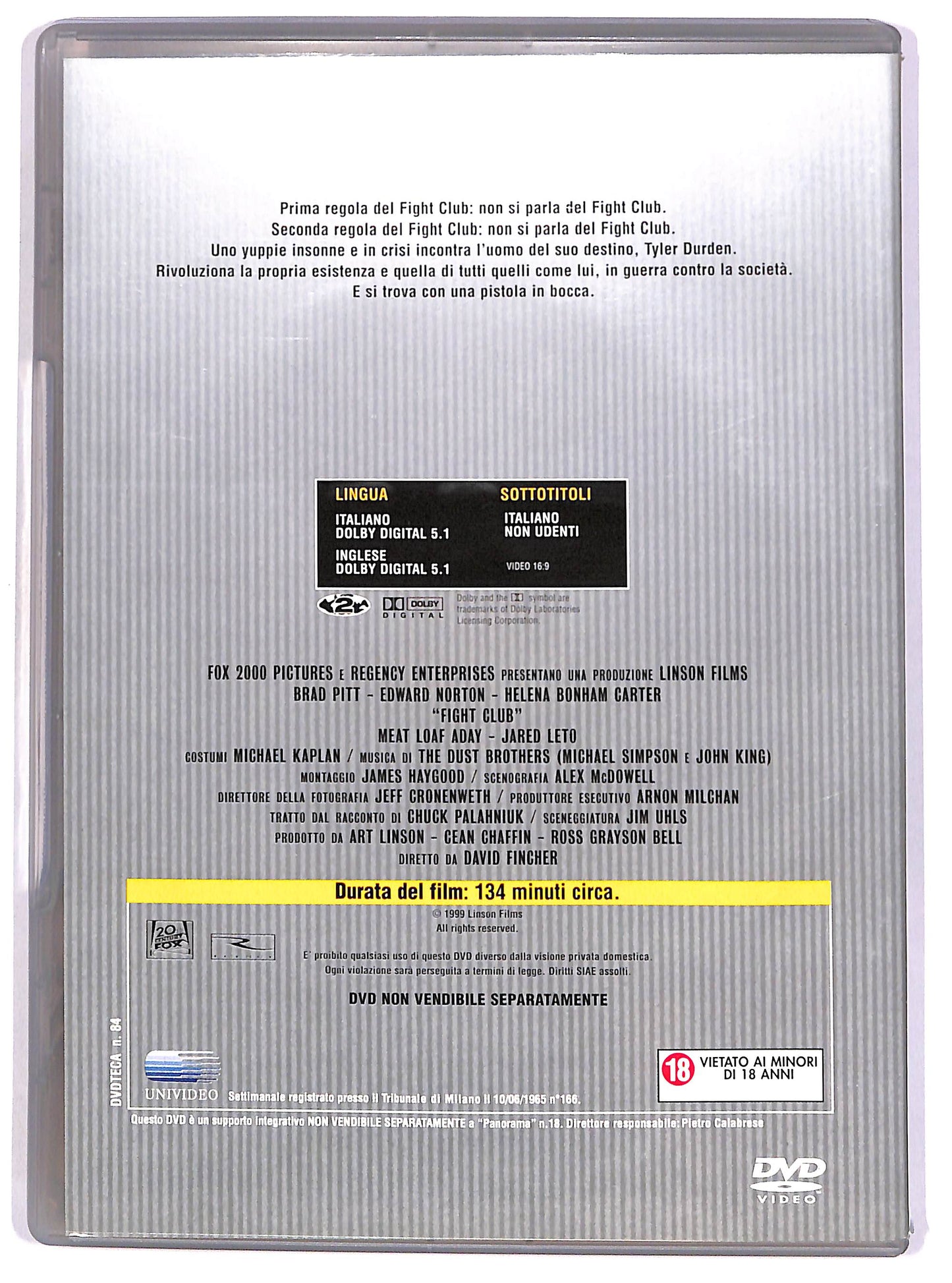 EBOND Fight Club EDITORIALE DVD D670607