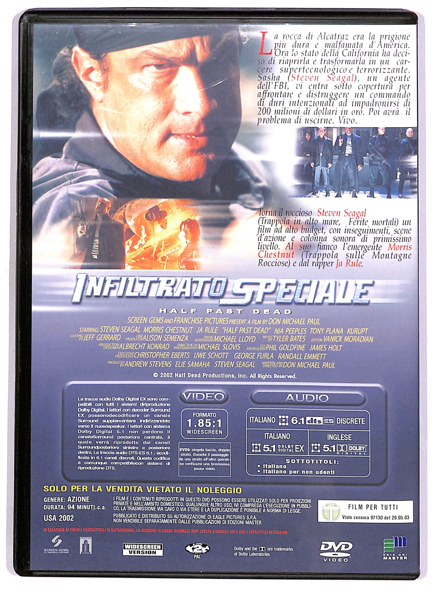 EBOND Infiltrato speciale EDITORIALE DVD D670714