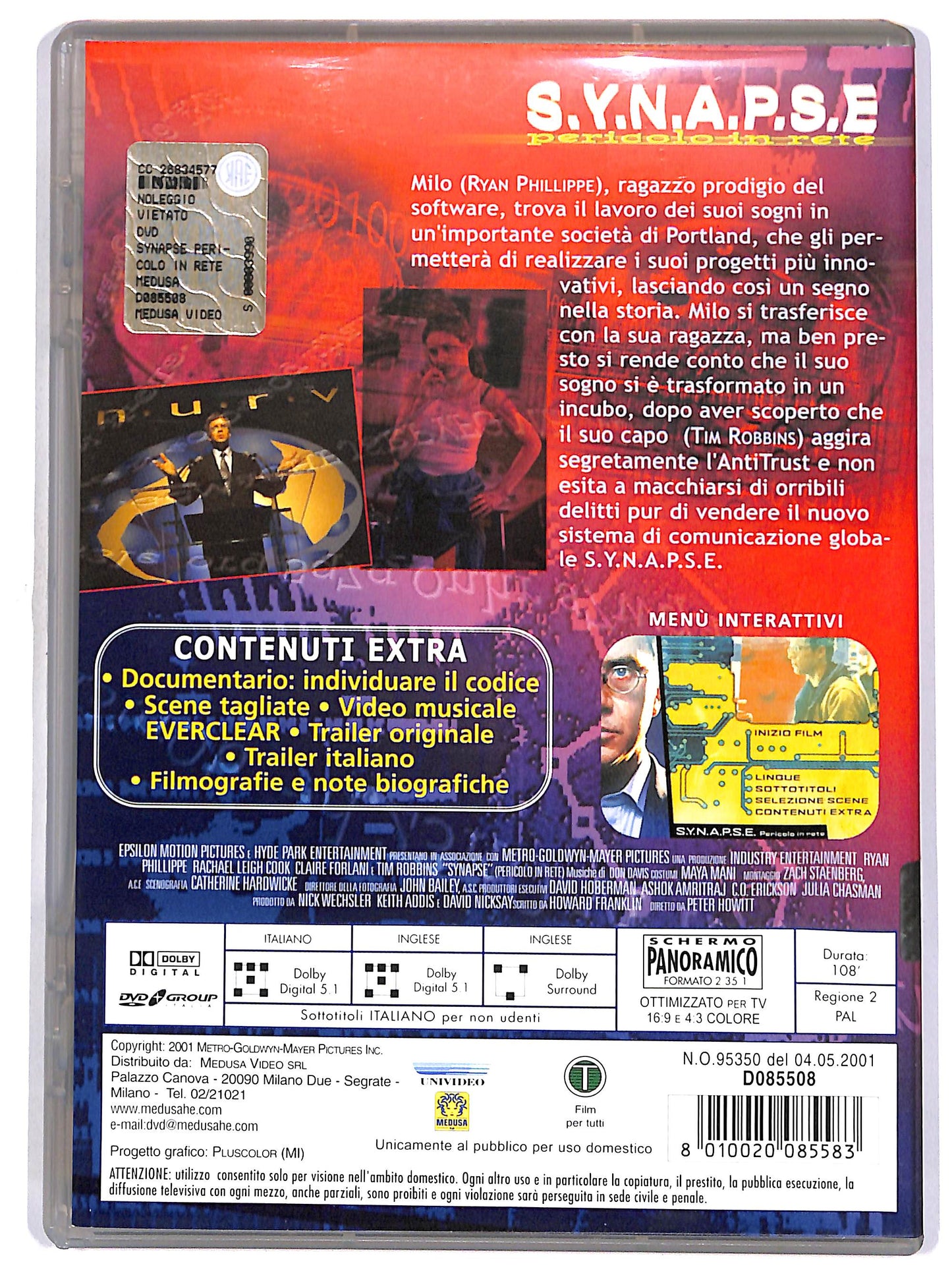 EBOND S.y.n.a.p.s.e - Pericolo in rete DVD D670754