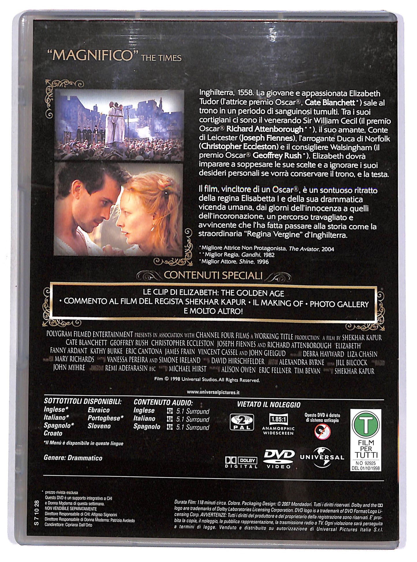 EBOND Elizabeth EDITORIALE DVD D670812