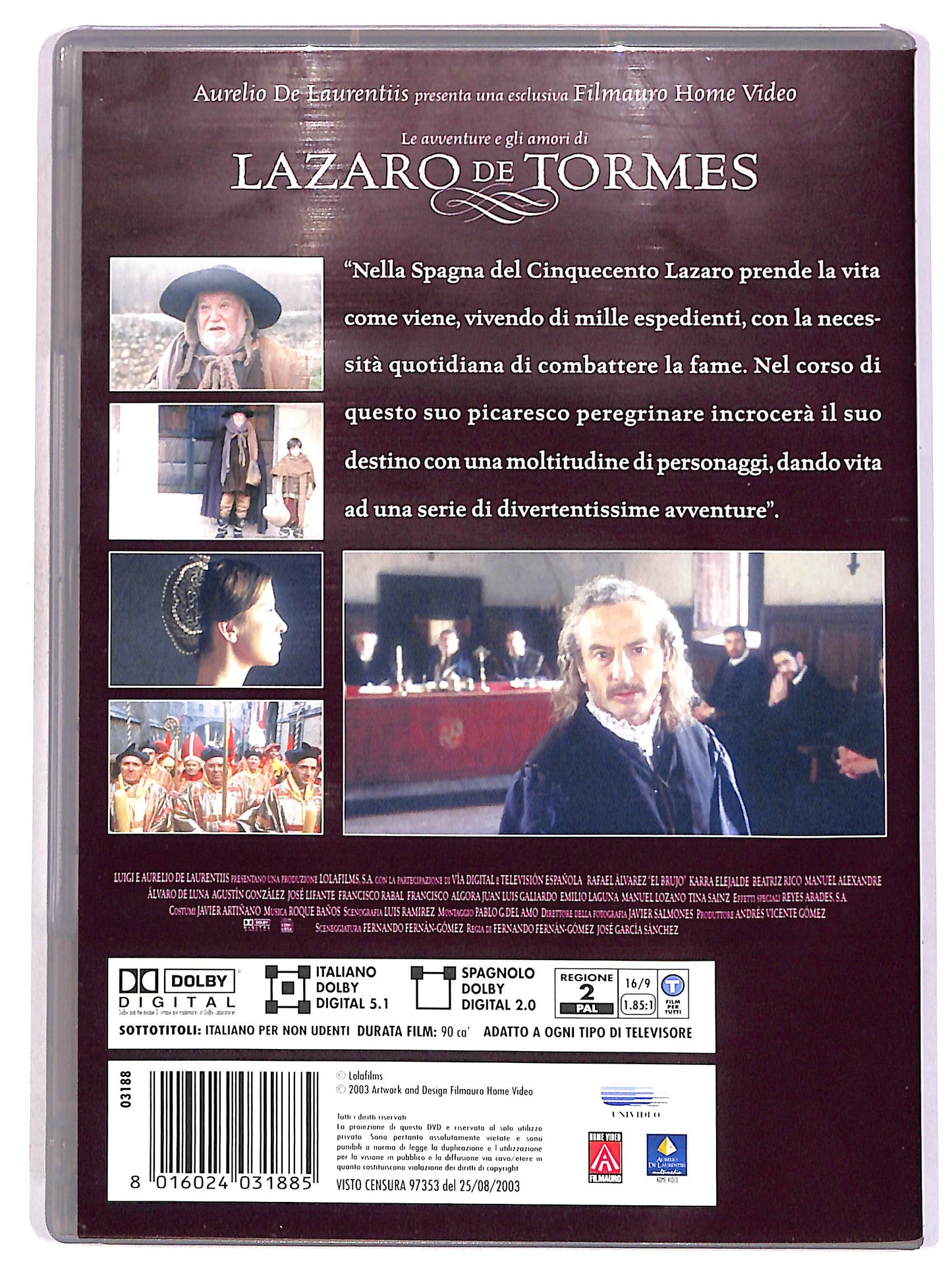 EBOND Le avventure e gli amori di Lazaro de Tormes DVD D671010