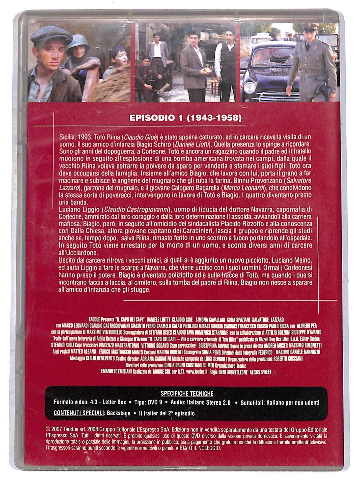 EBOND Il capo dei capi Episodio 1 EDITORIALE DVD D671463