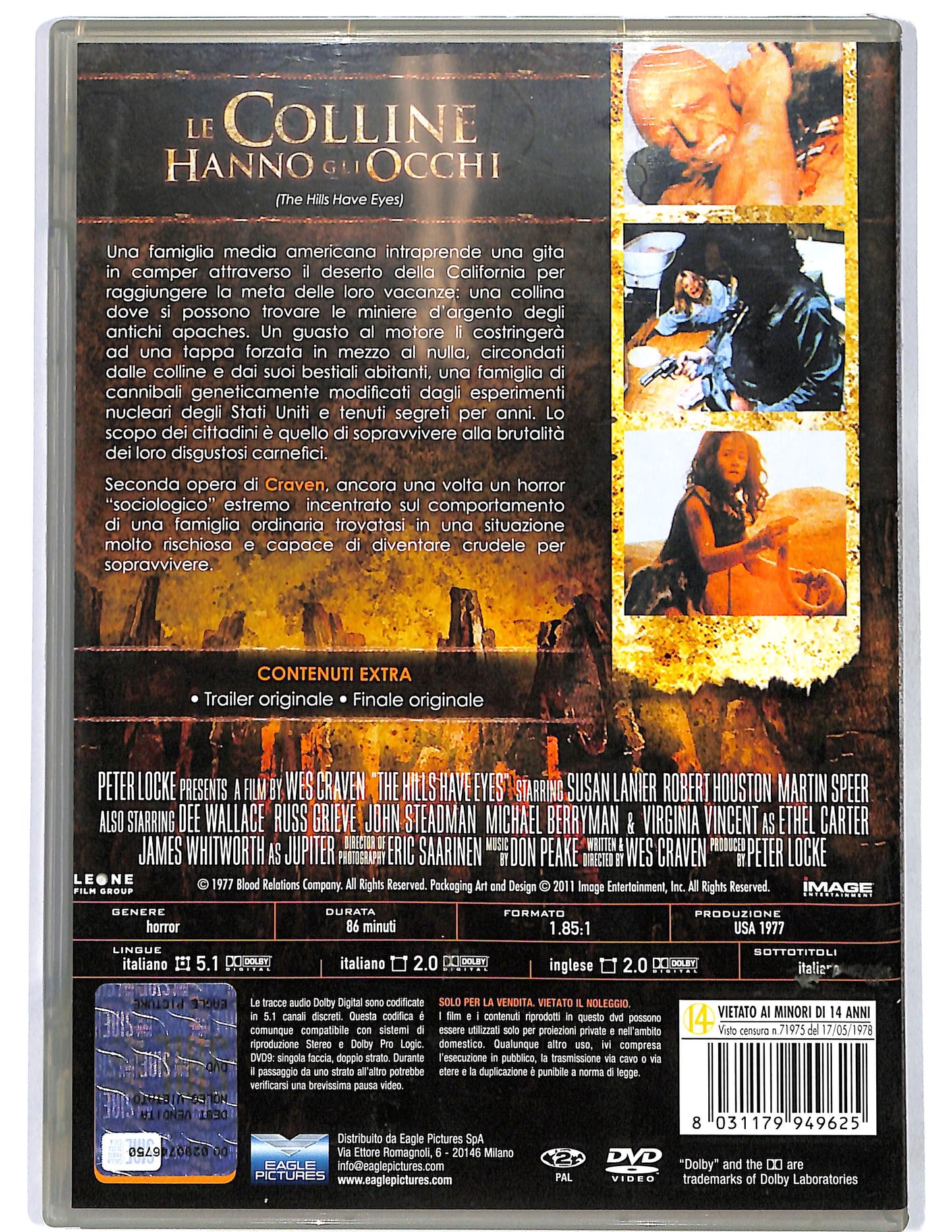 EBOND Le colline hanno gli occhi DVD D671519