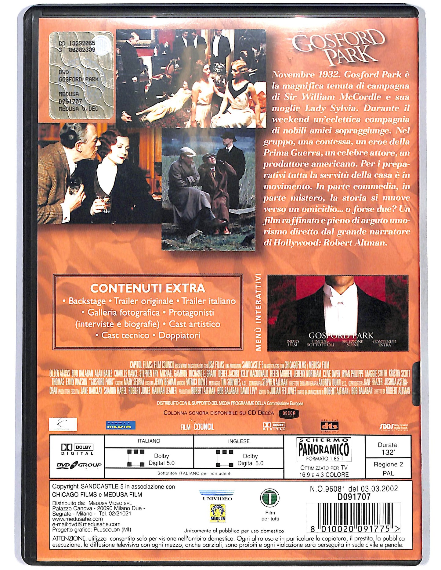 EBOND Gosford Park NOLEGGIO DVD D671802