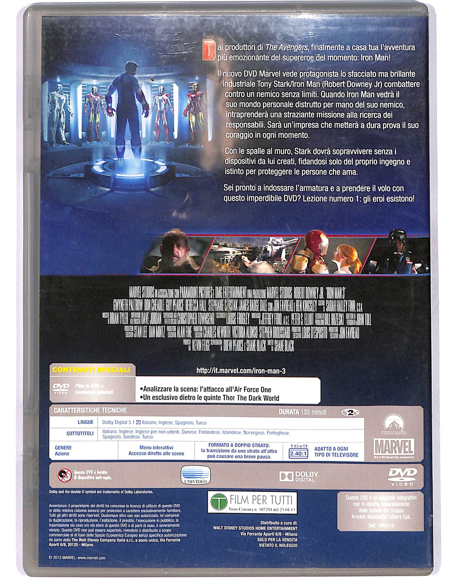 EBOND Iron Man 3 EDITORIALE DVD D671953