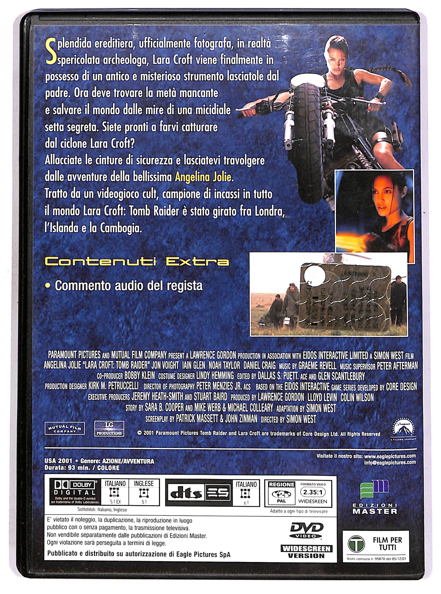 EBOND Lara Croft: Tomb Raider EDITORIALE DVD D672505