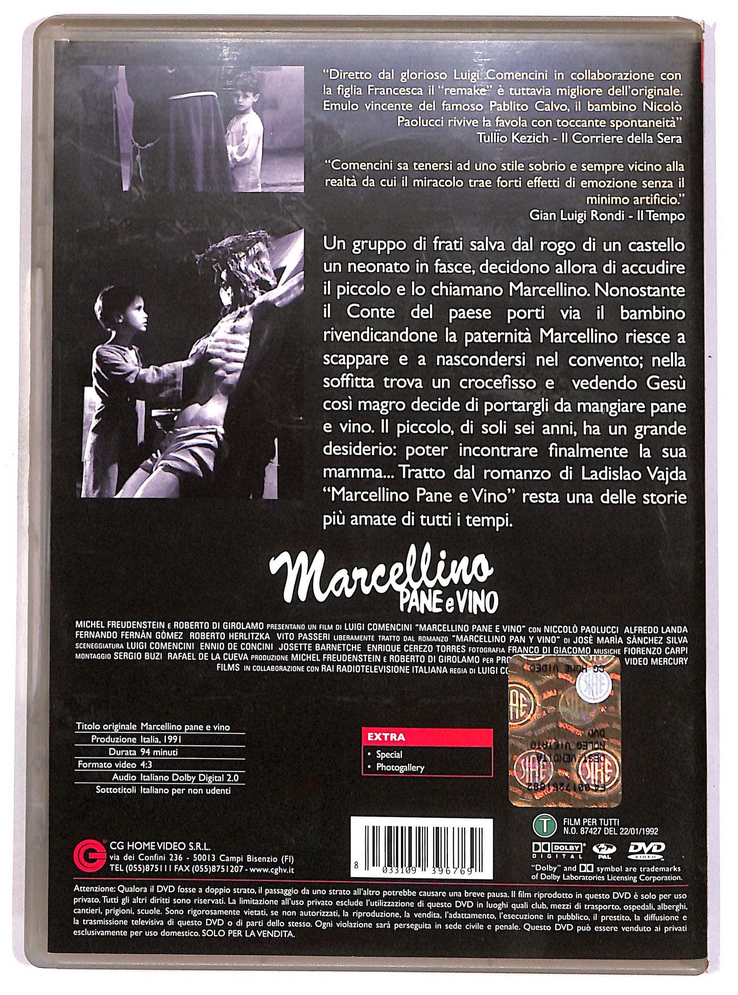 EBOND Marcellino pane e vino DVD D672512