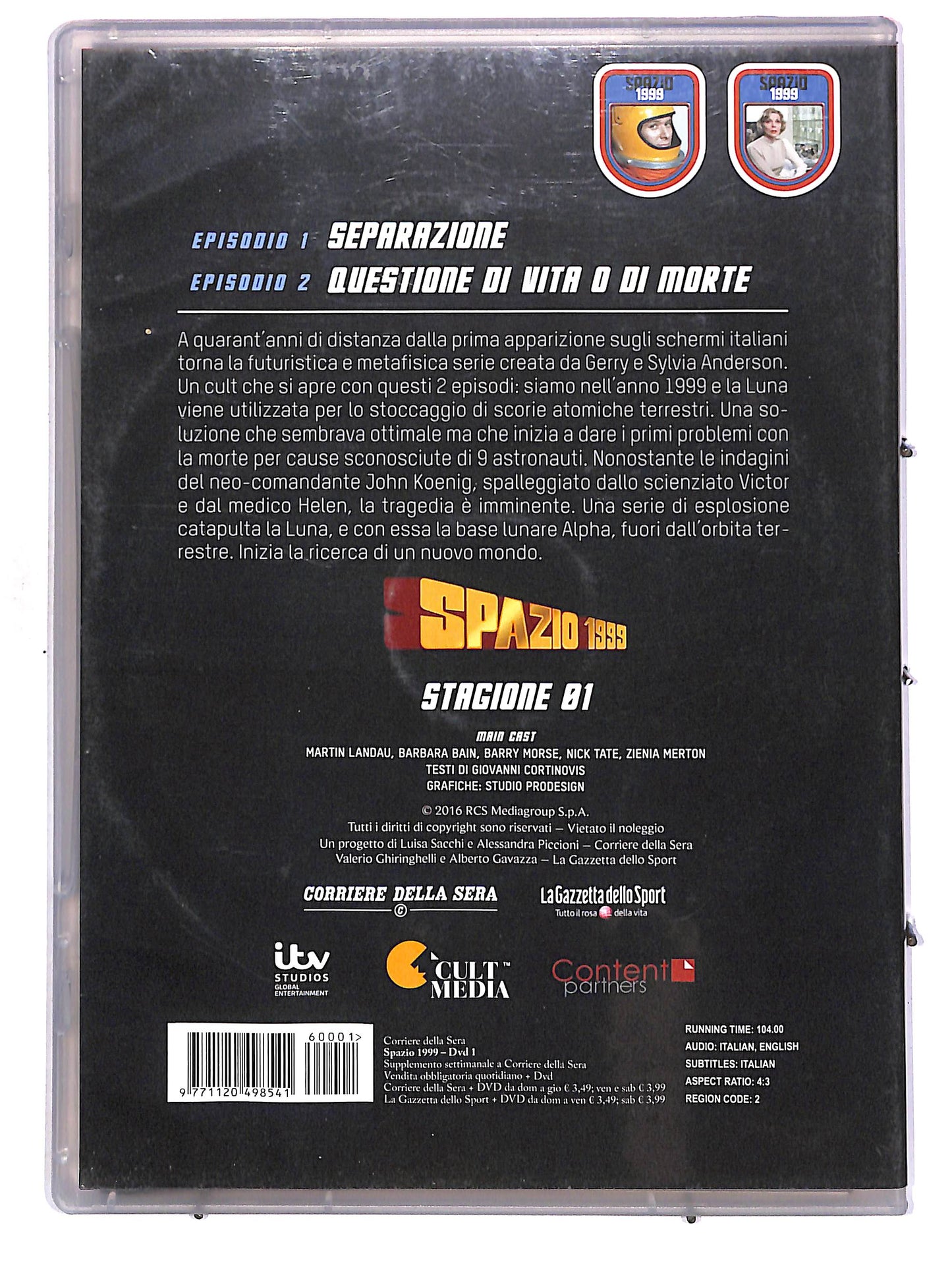 EBOND Spazio 1999 - Stagione 1 Vol.1 (Eps.1-2) EDITORIALE SLIMCASE DVD D672624