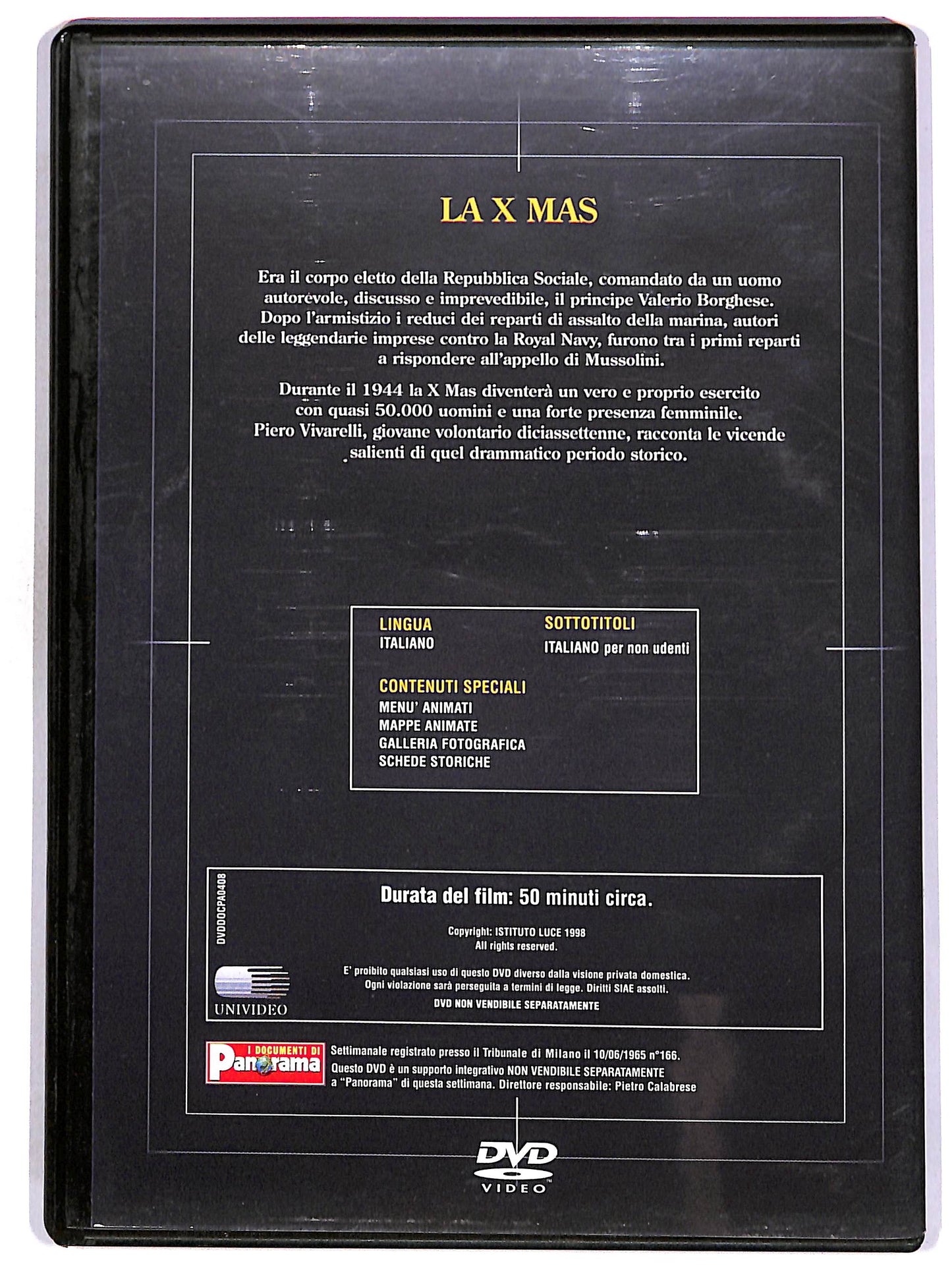 EBOND Gli italiani in guerra Vol.8 - La X Mas EDITORIALE DVD D672631