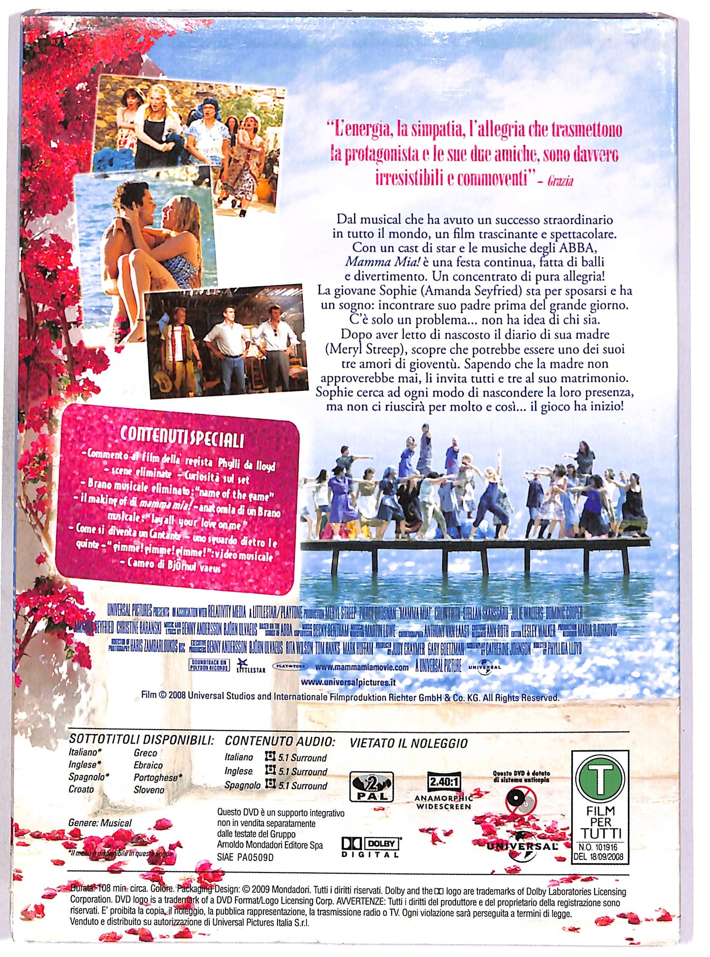EBOND Mamma Mia! SLIPCASE DVD D672825