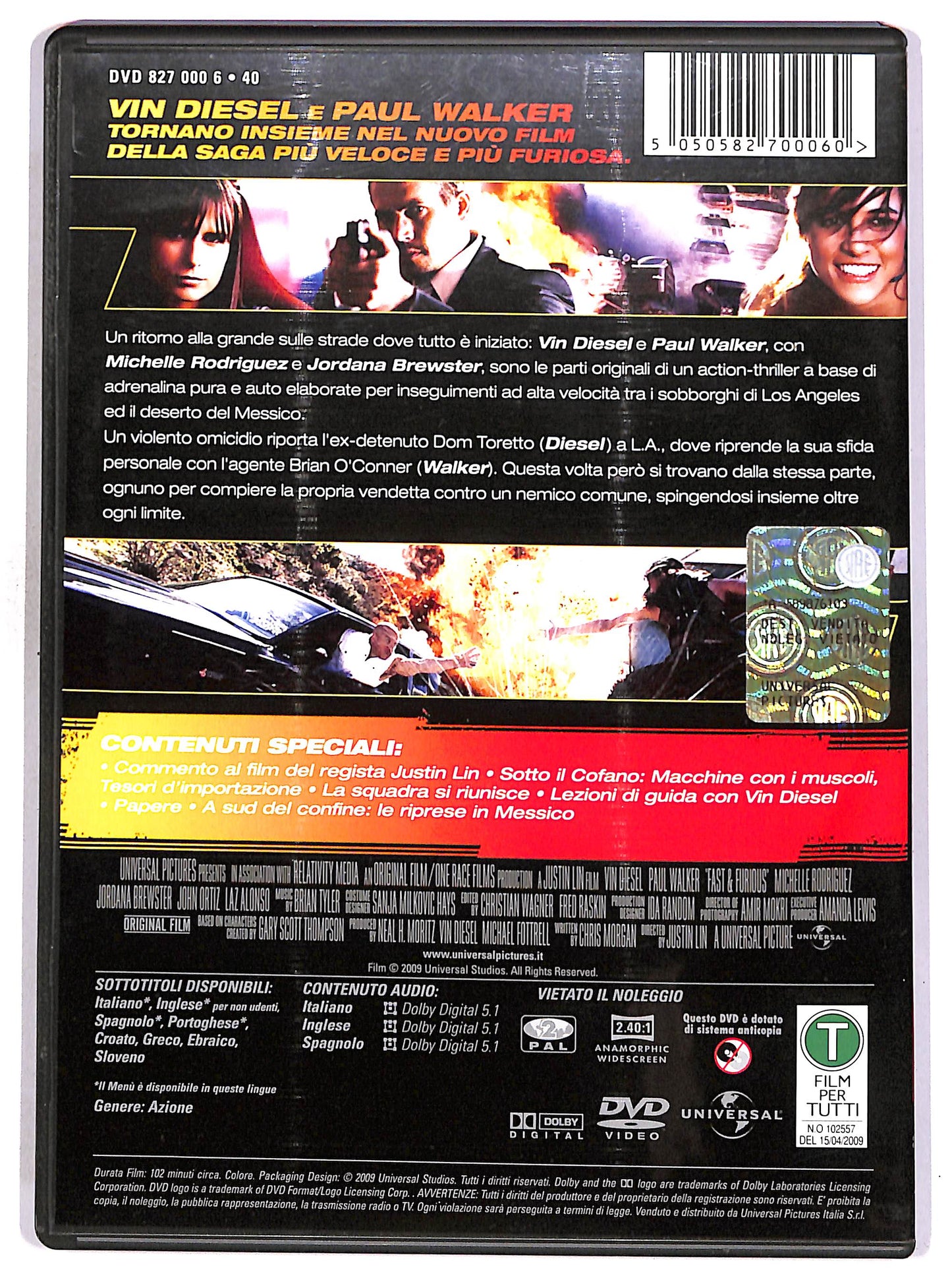 EBOND Fast and Furious - Solo parti originali DVD D672855