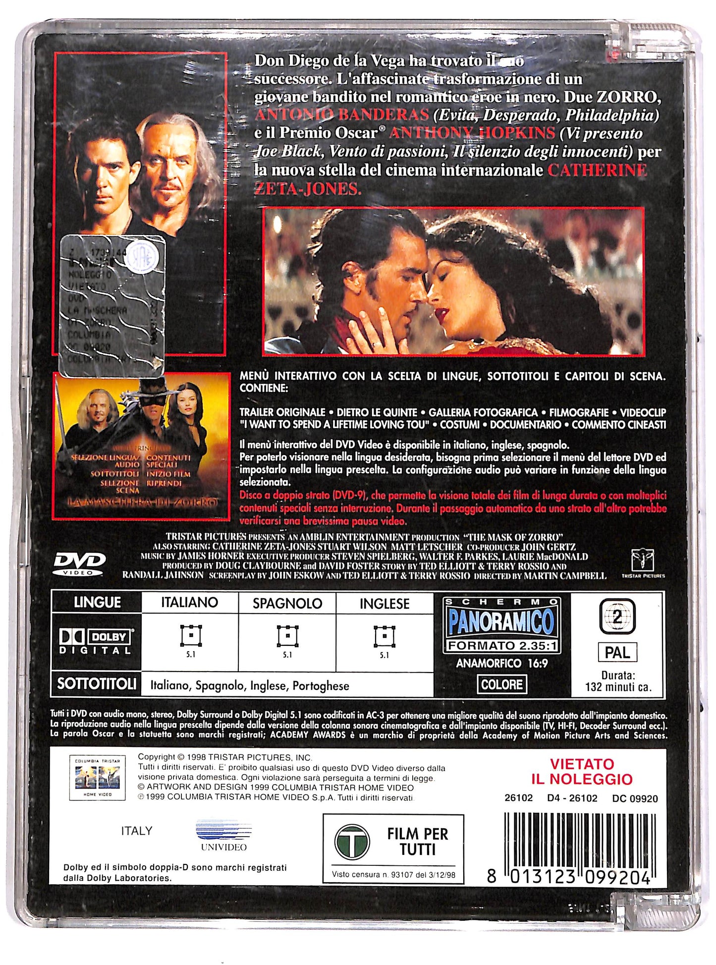 EBOND La maschera di Zorro COLLECTOR'S EDITION SJB DVD D673210