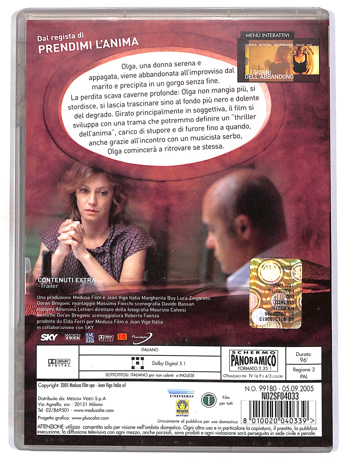 EBOND I giorni dell'abbandono DVD D673307