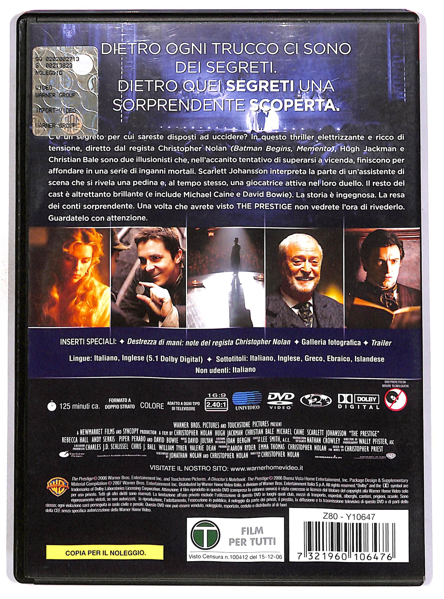 EBOND The Prestige NOLEGGIO DVD D673449