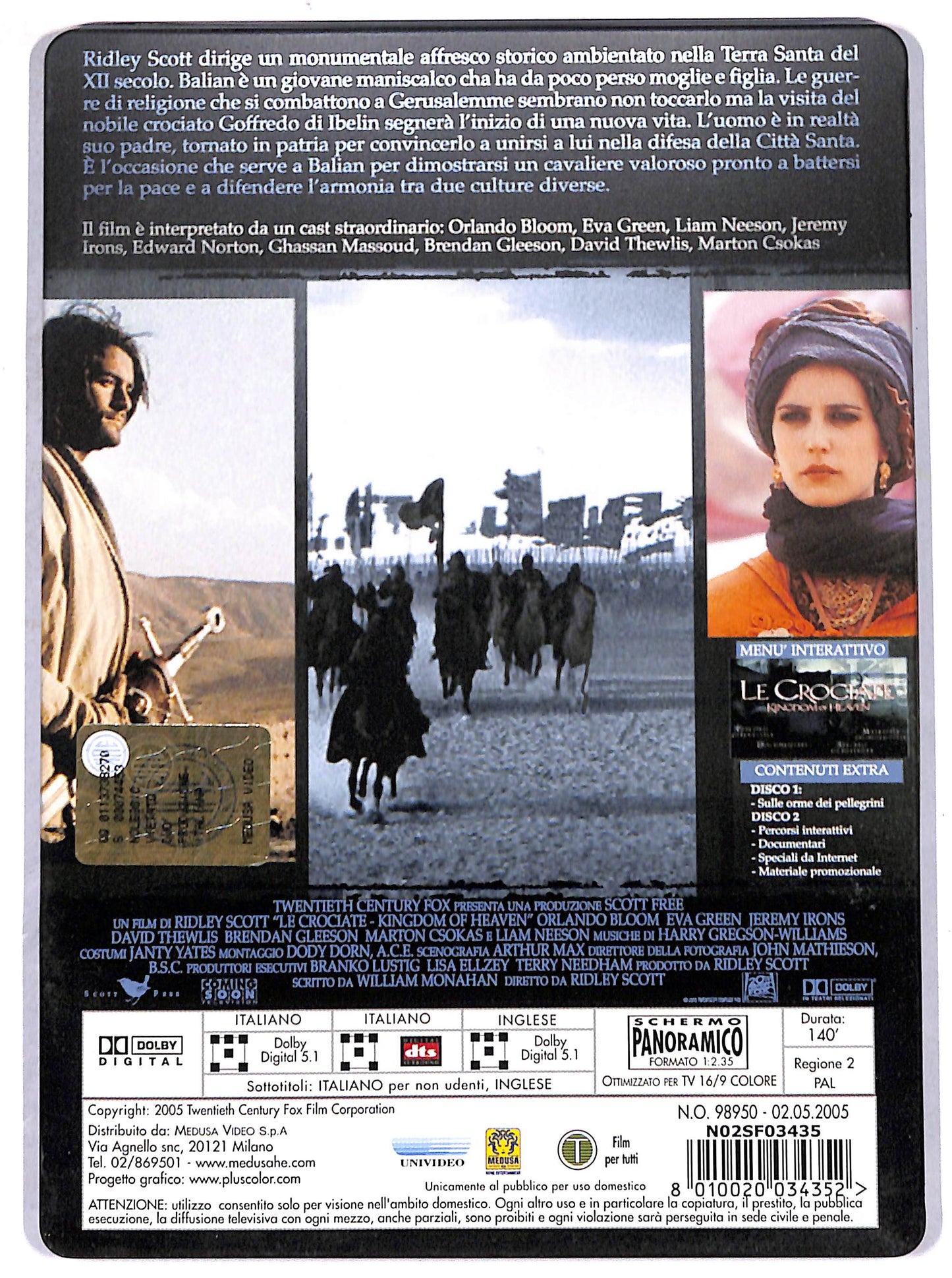 EBOND le crociate - kingdom of heaven STEELBOOK (2 dischi) DVD D673557