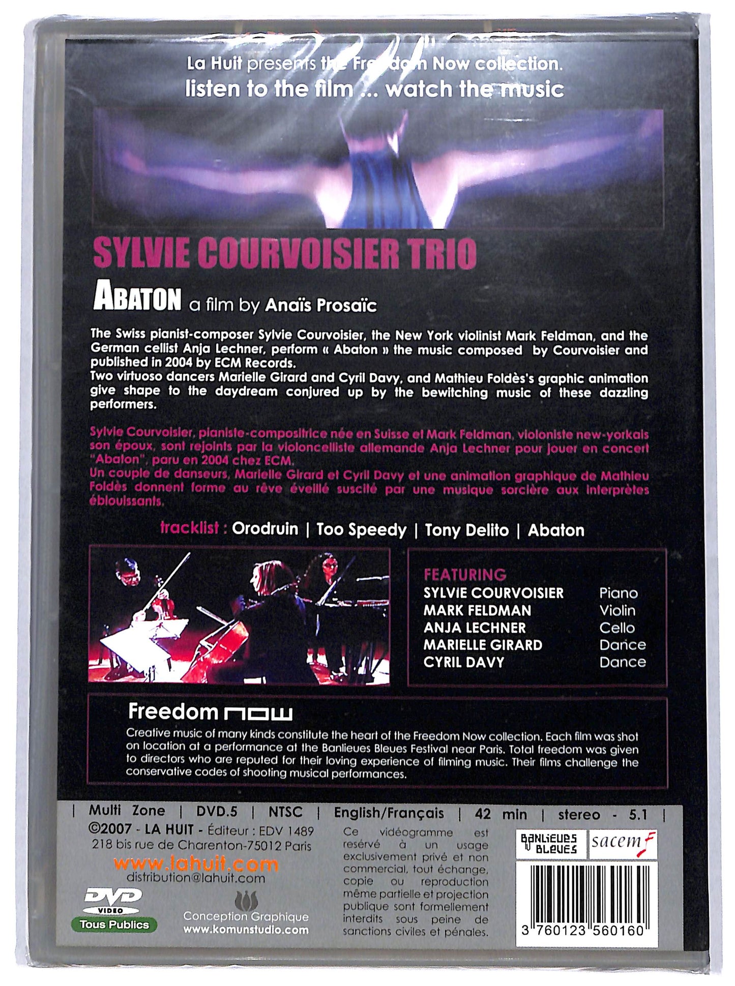 EBOND Sylvie Courvoisier Trio DVD D673643