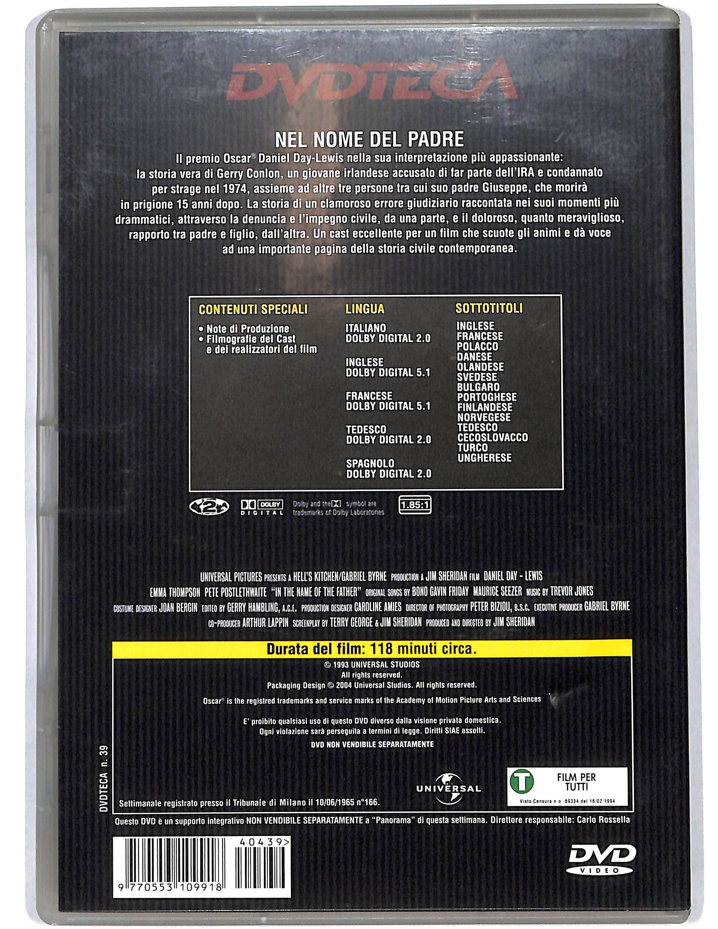 EBOND Nel nome del padre EDITORIALE DVD D673903