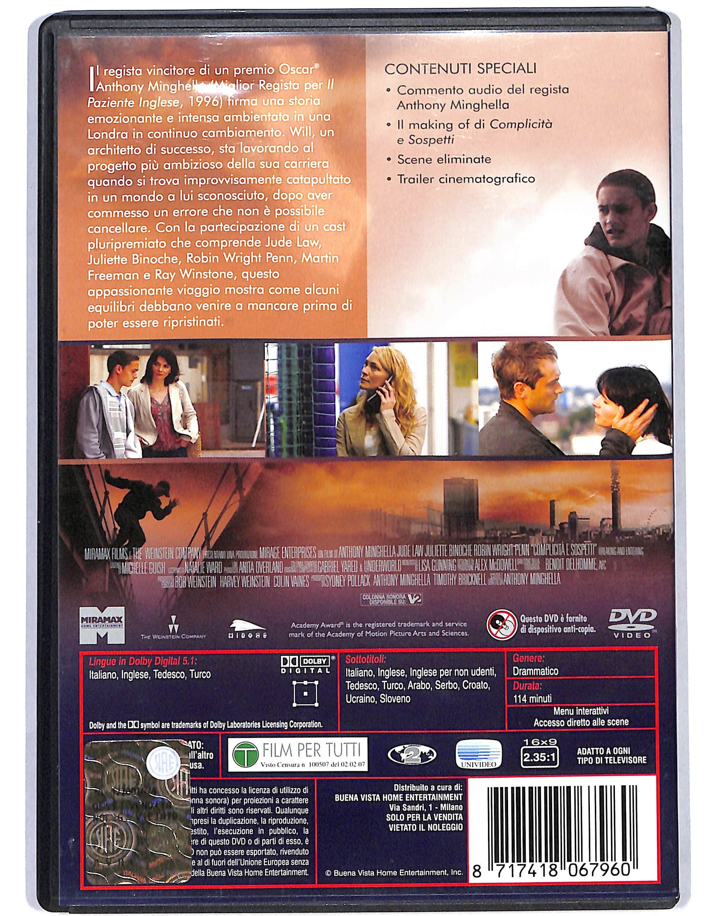 EBOND Complicita e sospetti DVD D674111