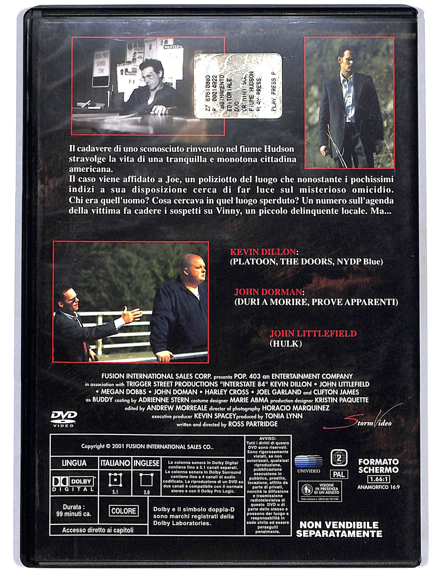 EBOND Crimini sul fiume Hudson EDITORIALE DVD D674216