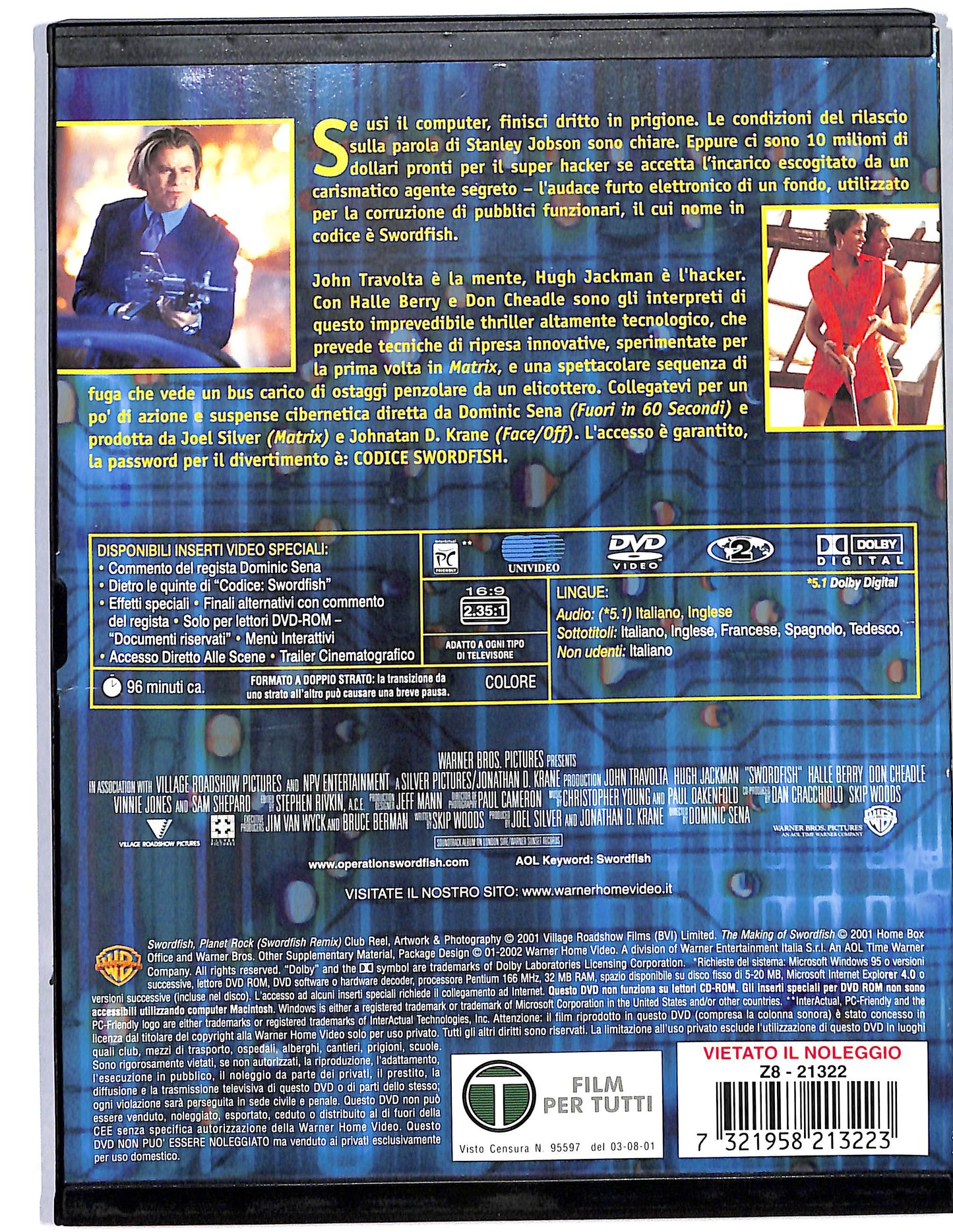 EBOND Codice swordfish SNAPPER DVD D674220