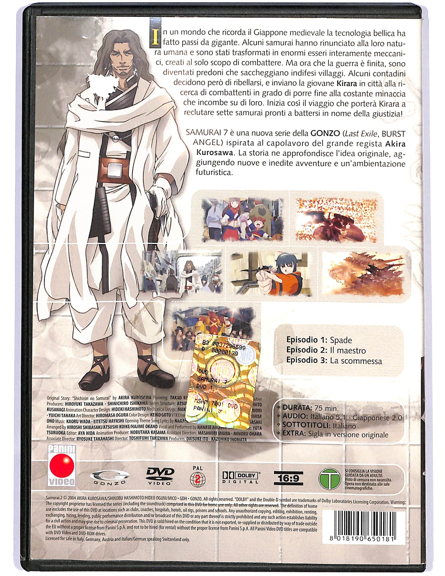 EBOND Samurai 7 Volume 01 Episodi 01 - 03 NOLEGGIO DVD D674316