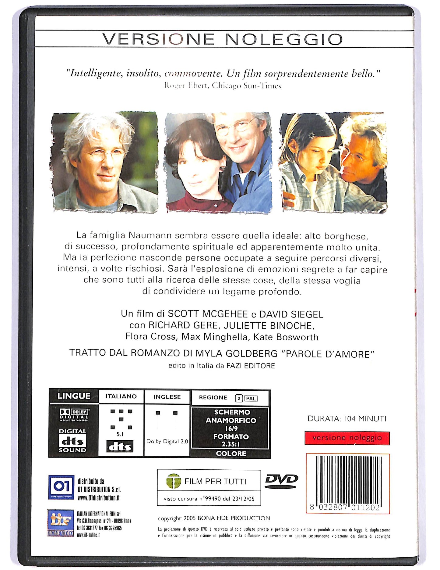 EBOND Parole d'amore NOLEGGIO DVD D674327