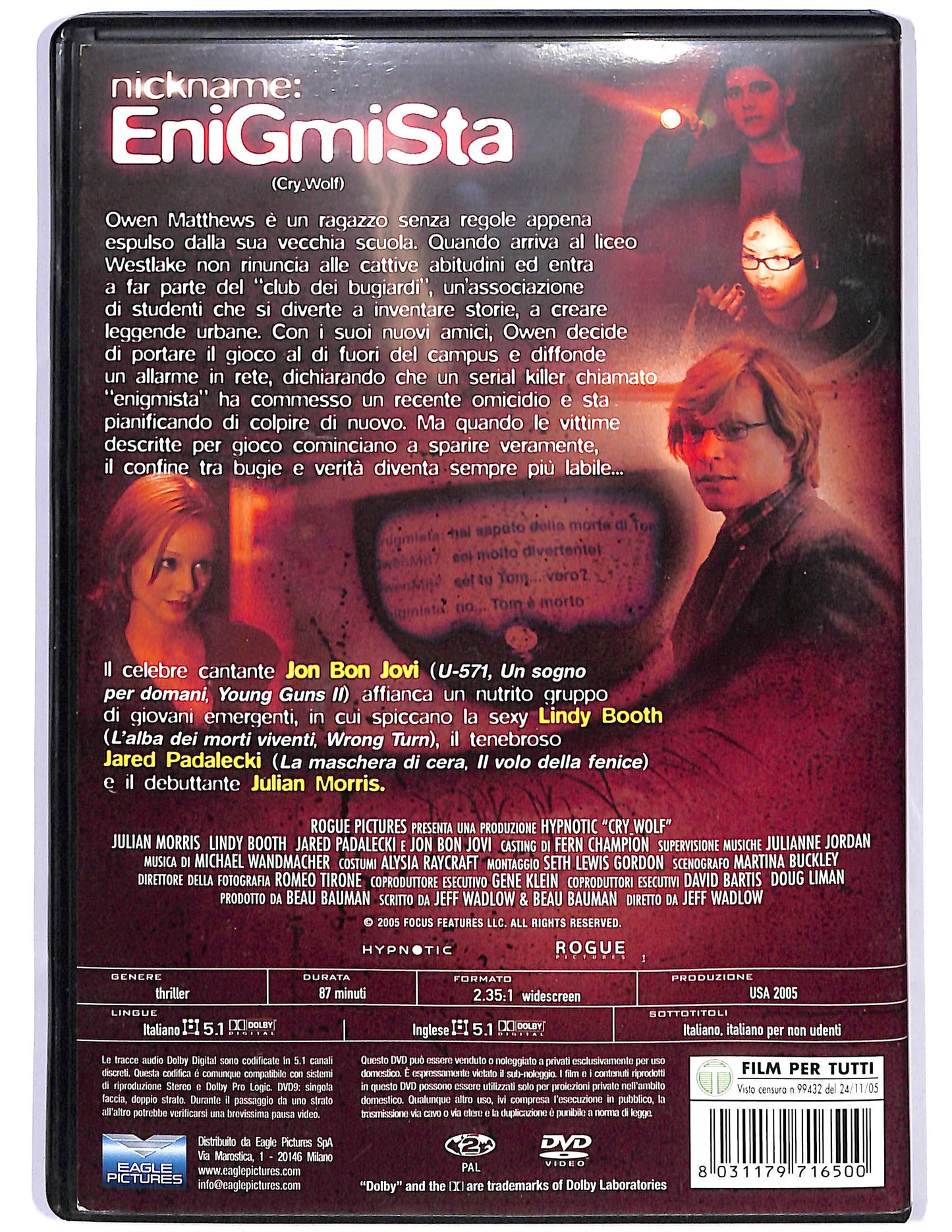 EBOND Nickname: Enigmista NOLEGGIO DVD D674357