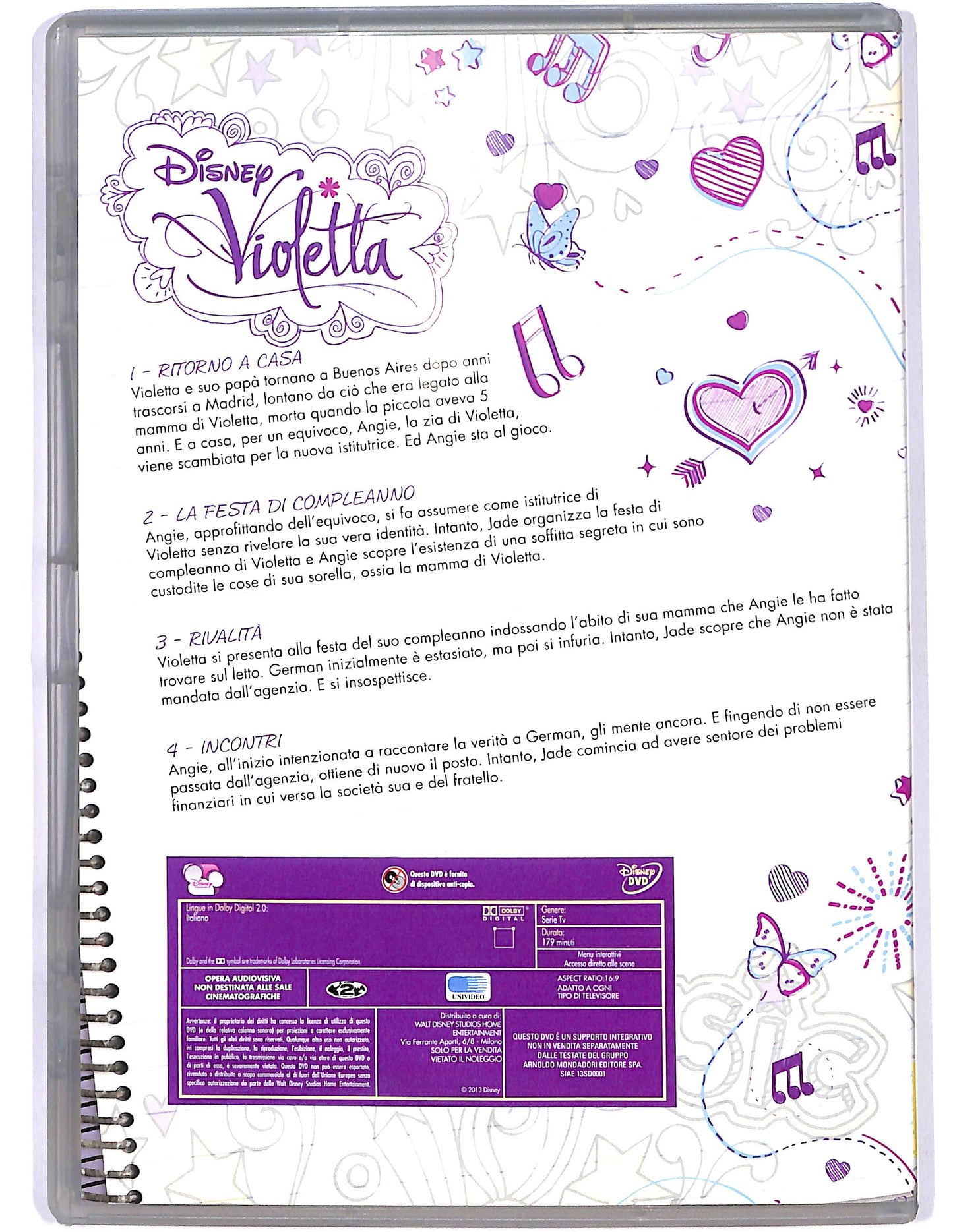EBOND Violetta 1°DVD Ep.1 - 4 EDITORIALE DVD D674443