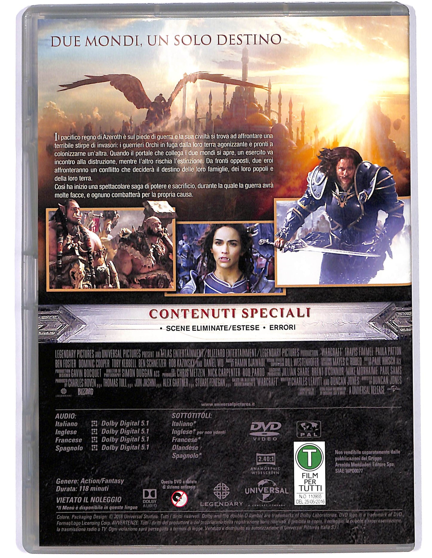 EBOND Warcraft L'inizio EDITORIALE DVD D674543