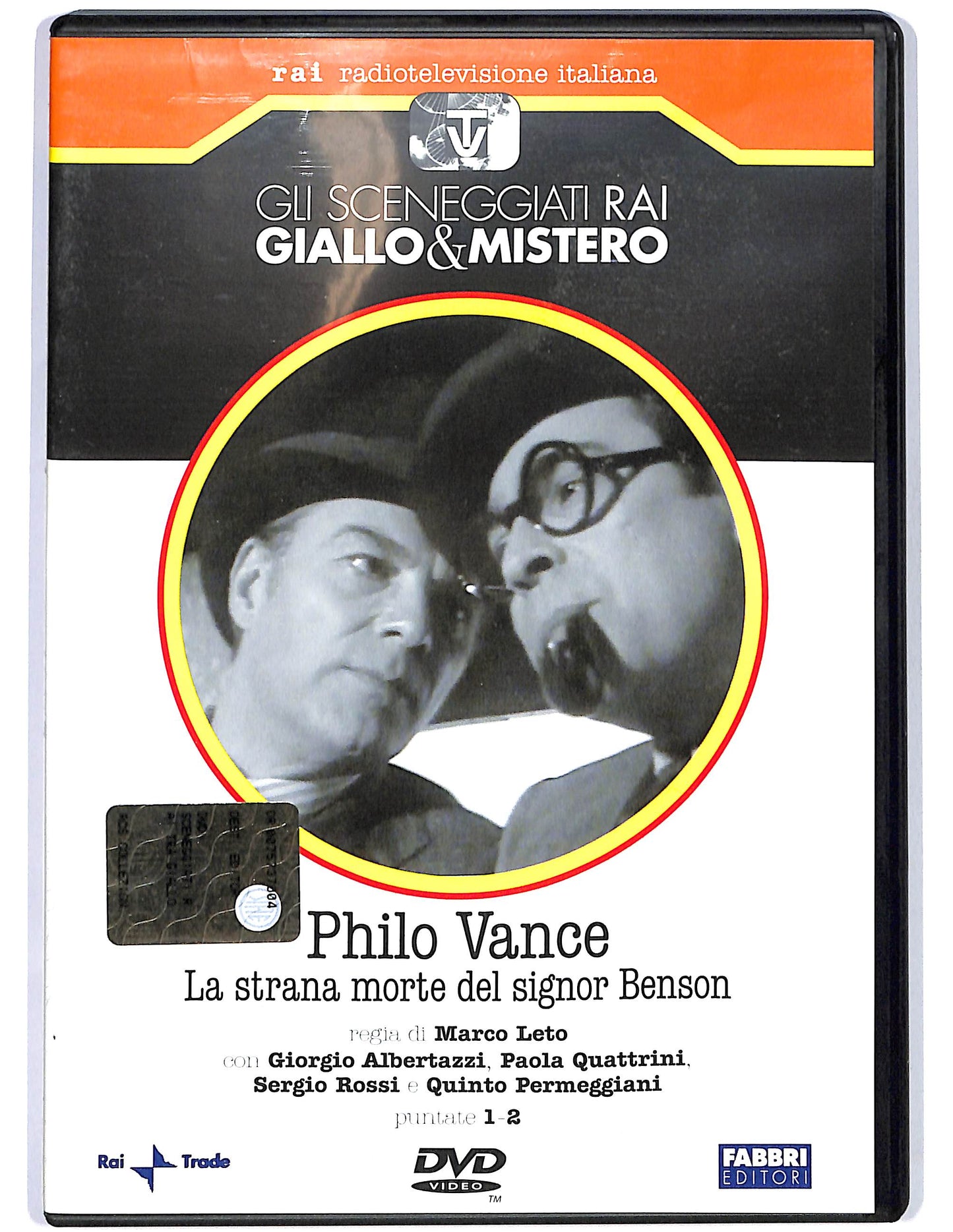 EBOND Sceneggiati Rai Philo Vance puntate 1 - 2 EDITORIALE DVD D674659