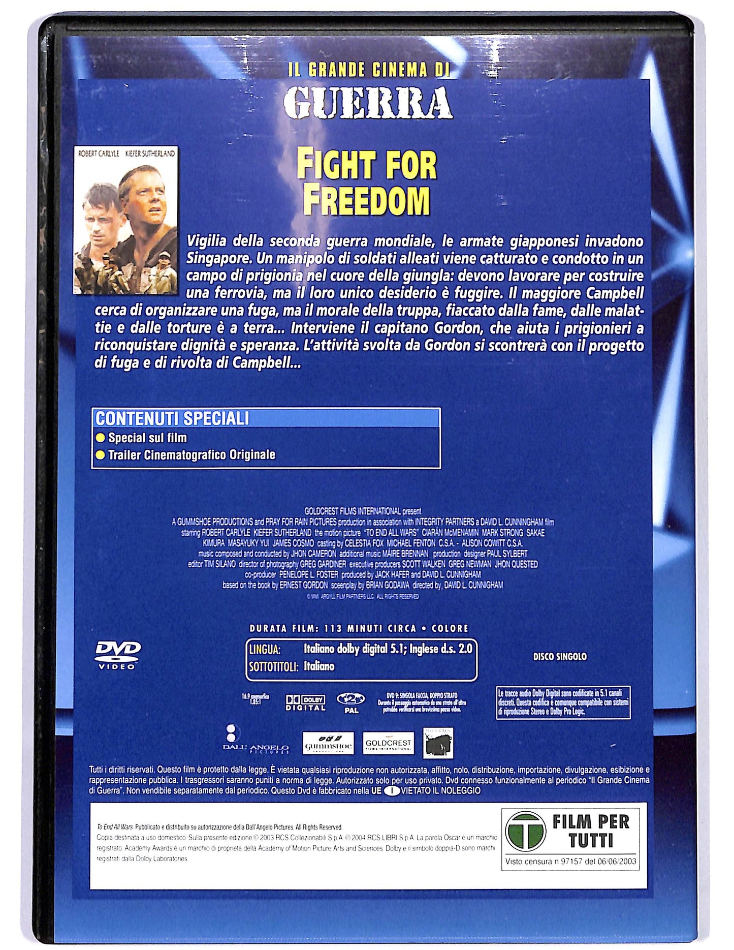 EBOND Fight for Freedom EDITORIALE DVD D674708
