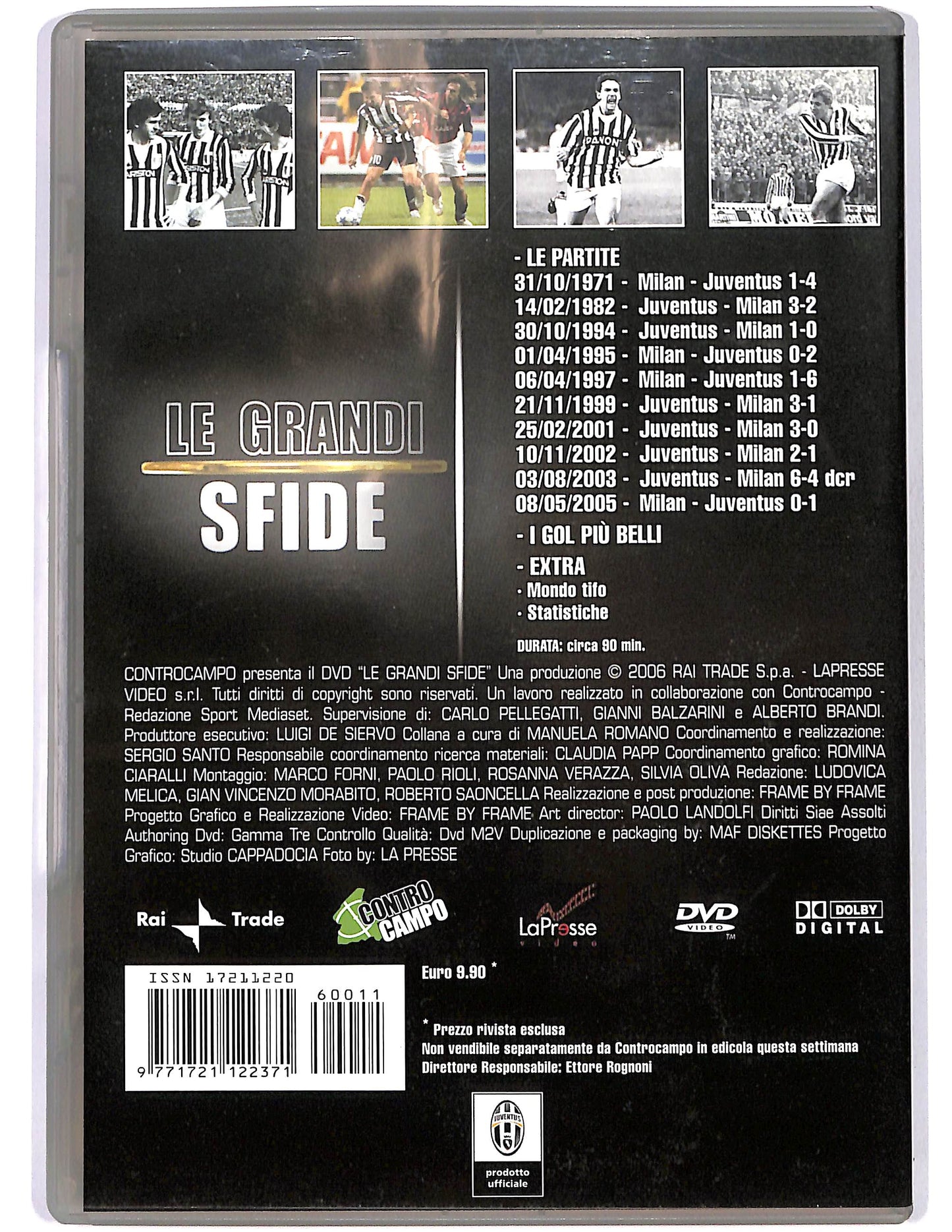 EBOND Le grandi sfide: Juventus vs Milan EDITORIALE DVD D674818