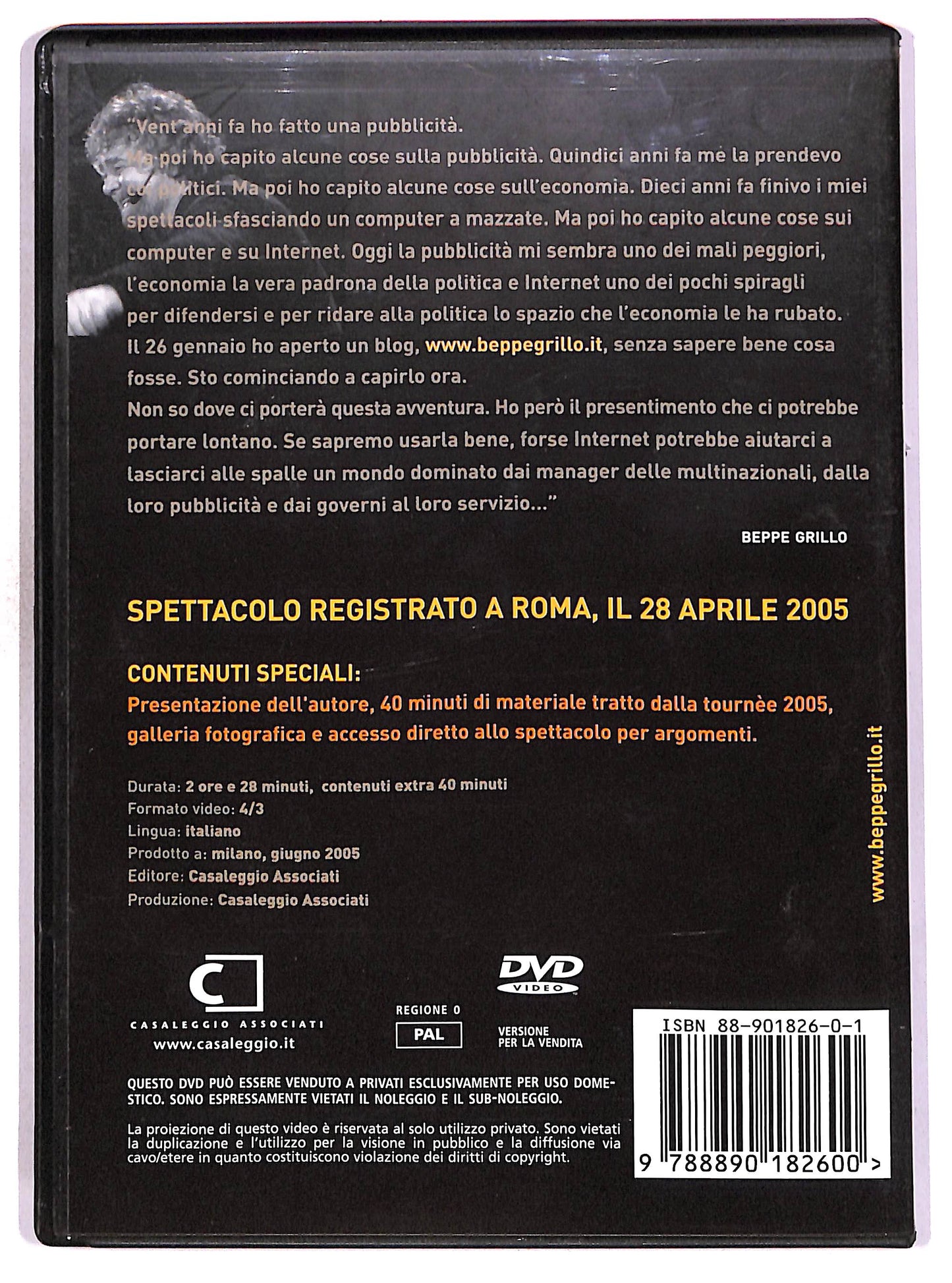 EBOND Beppegrillo.it DVD D675159