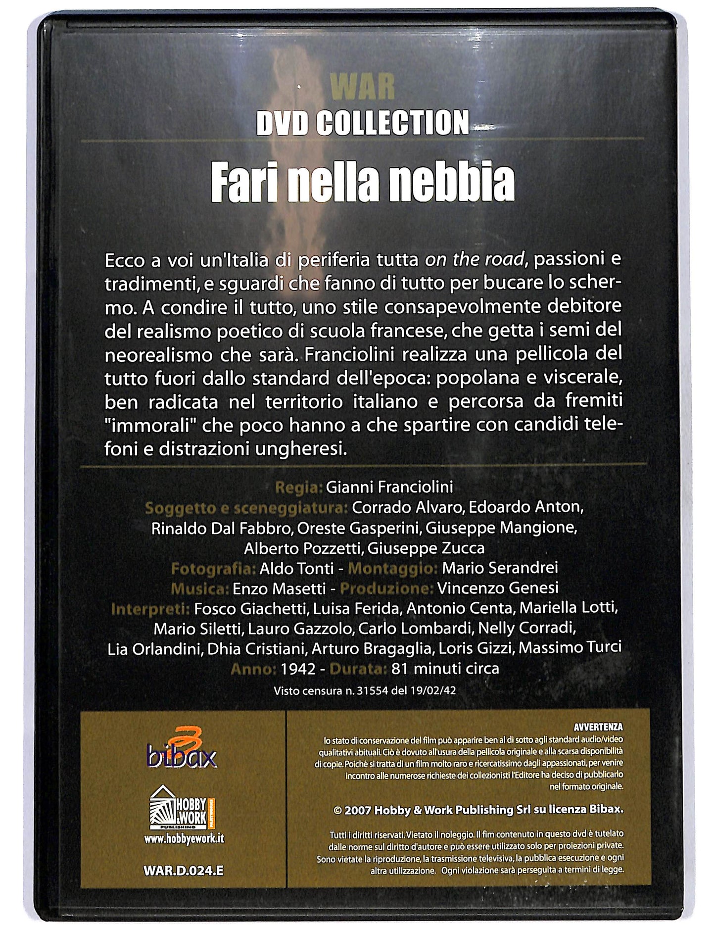 EBOND Fari nella nebbia EDITORIALE DVD D675302