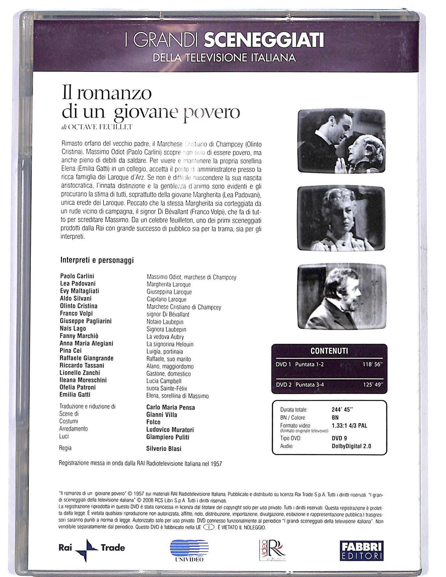 EBOND Il romanzo di un giovane povero puntate 1 - 4 EDITORIALE DVD D675426