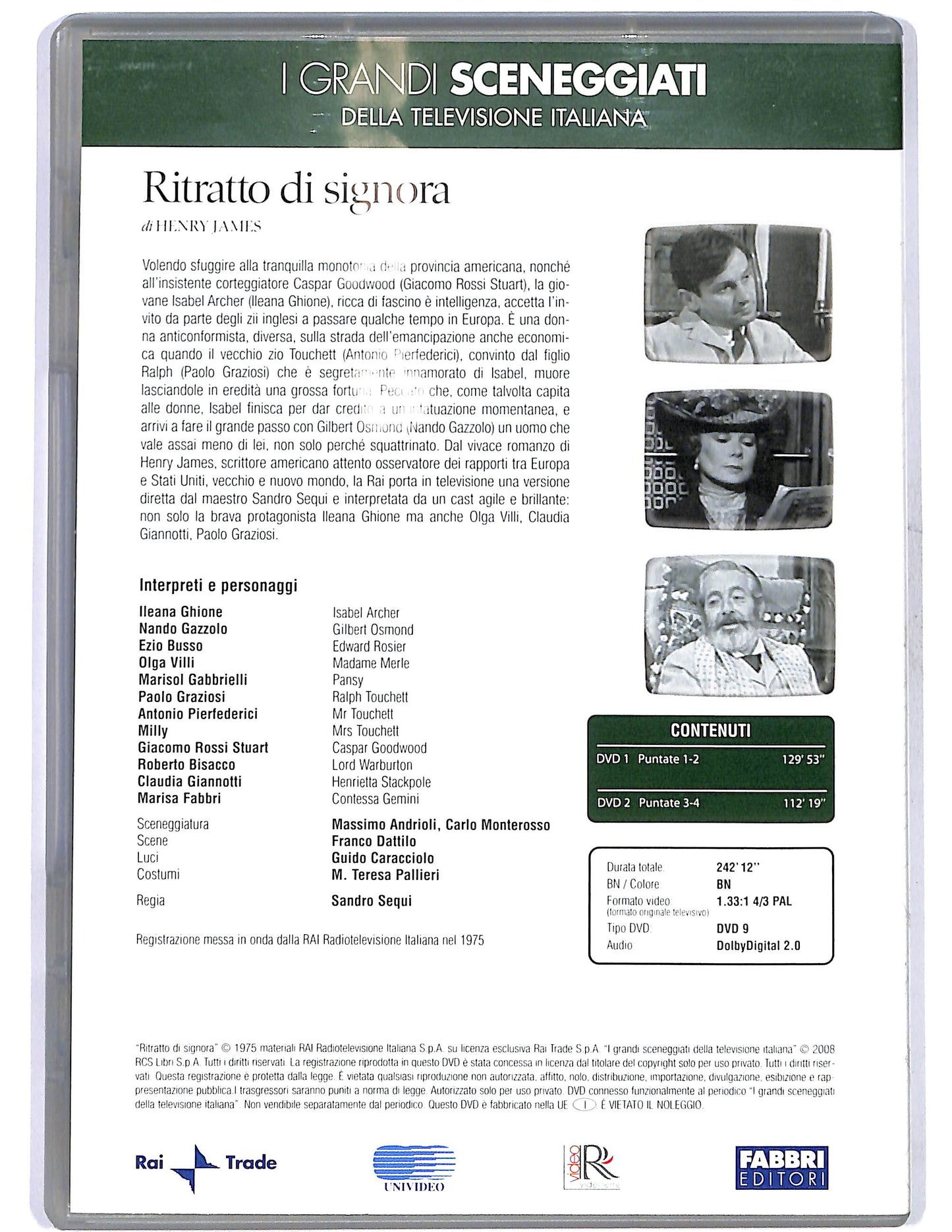 EBOND Ritratto di signora puntate 1 - 4 EDITORIALE DVD D675435
