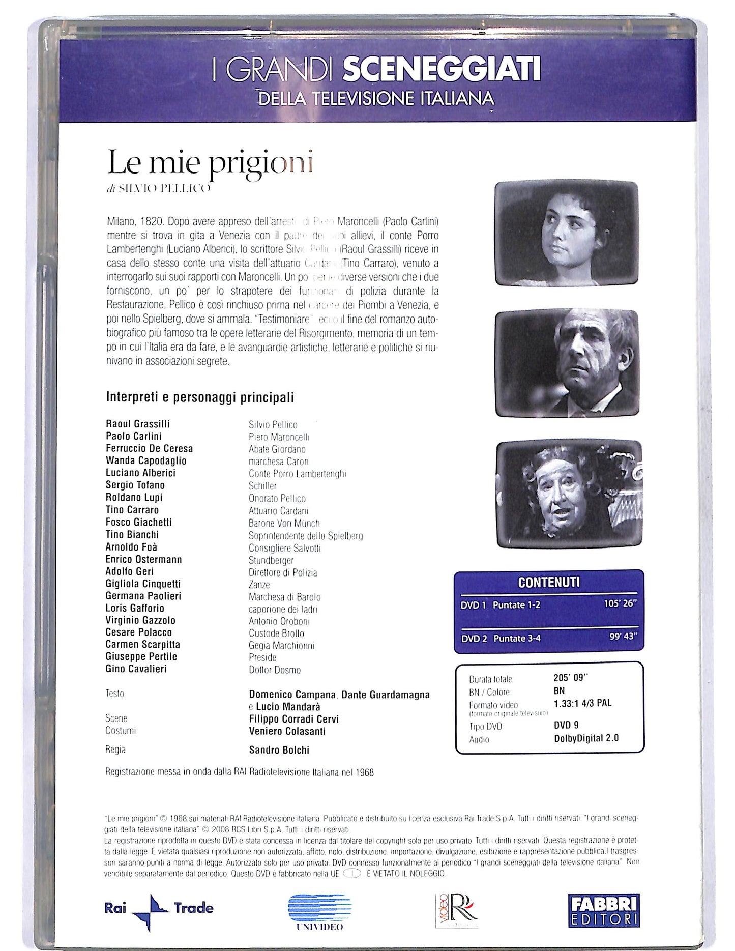 EBOND Le mie prigioni puntate 1 - 4 EDITORIALE DVD D675443
