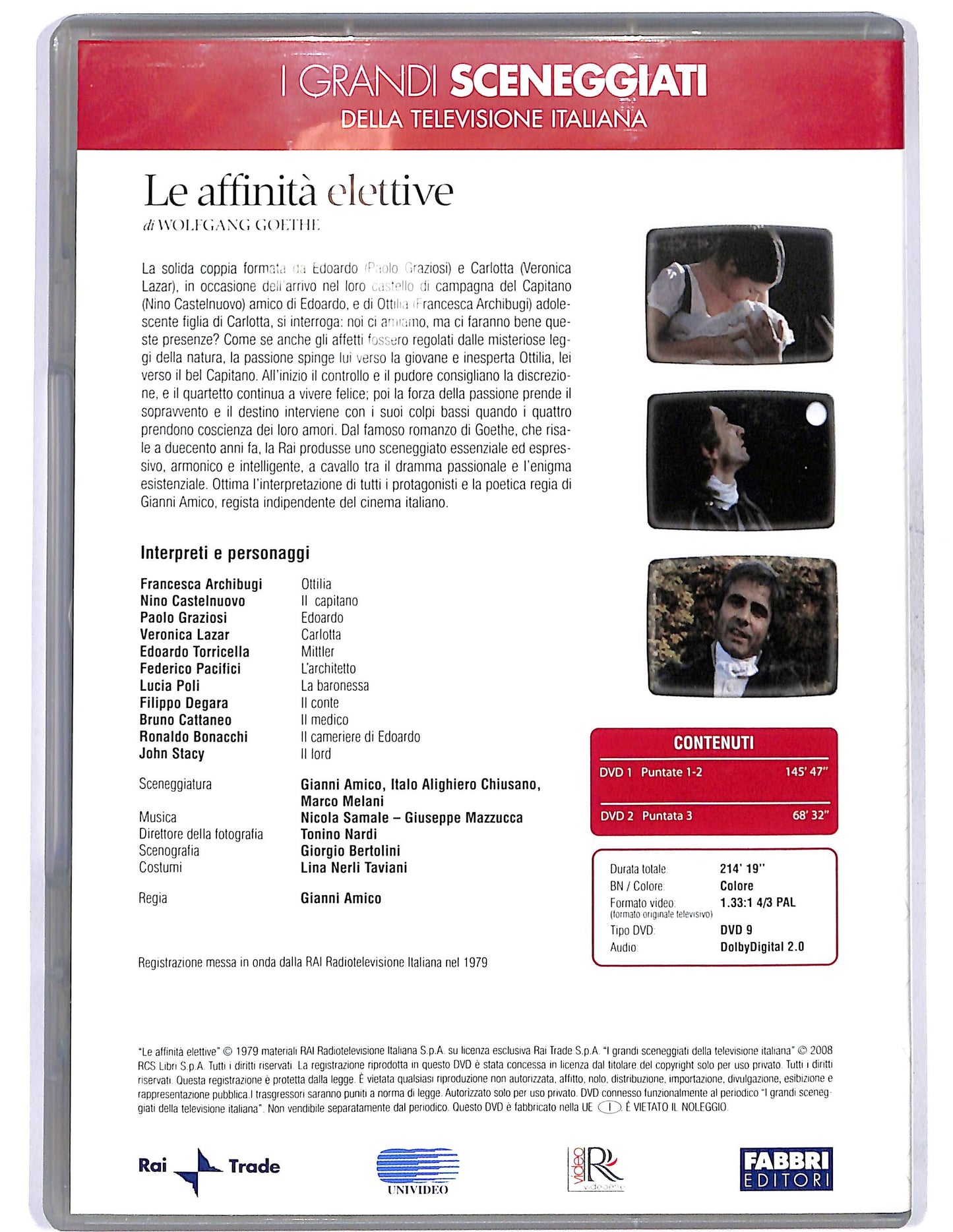 EBOND Le affinita elettive puntate 1 - 3 EDITORIALE DVD D675447