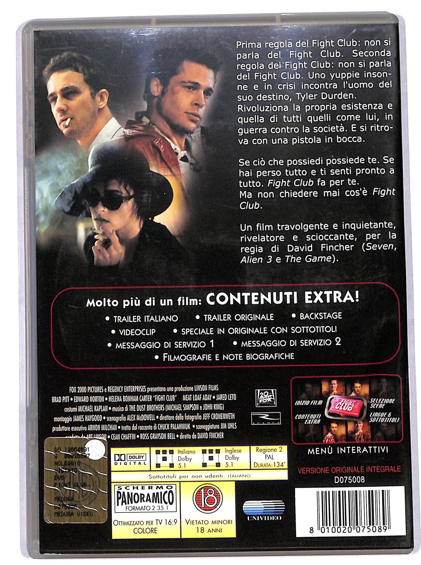 EBOND fight club versione originale integrale DVD D675761
