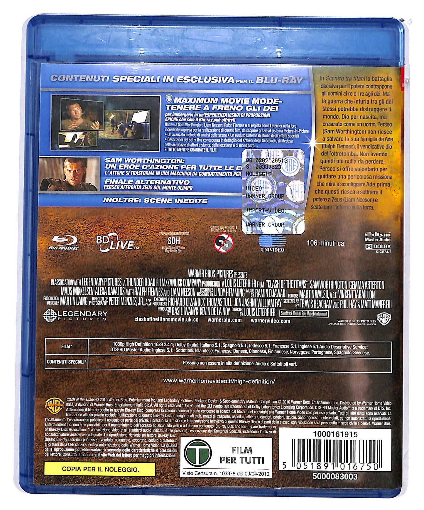 EBOND Scontro tra Titani NOLEGGIO BLURAY D675926