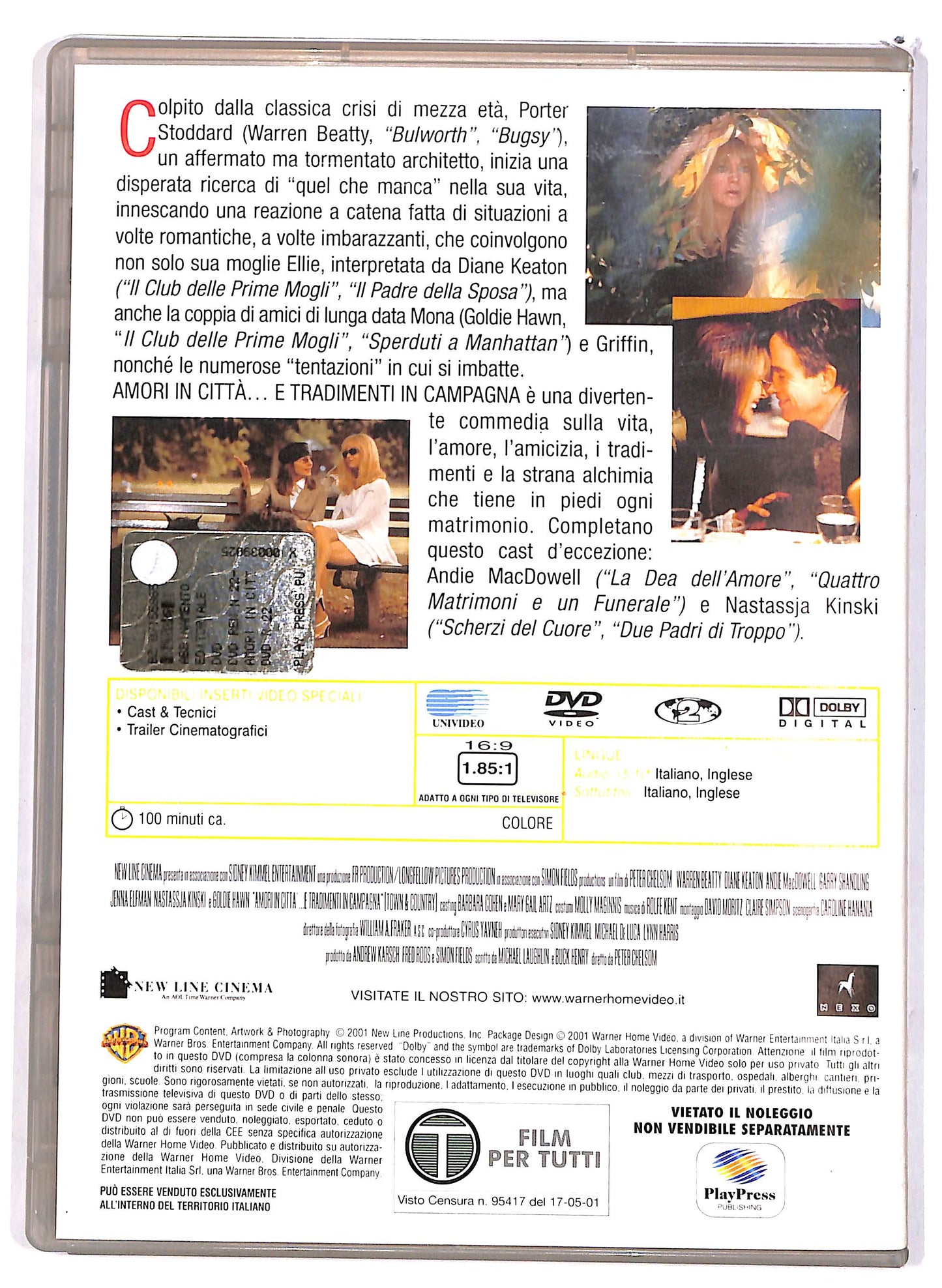 EBOND Amori in citta... e tradimenti in campagna EDITORIALE DVD D676162