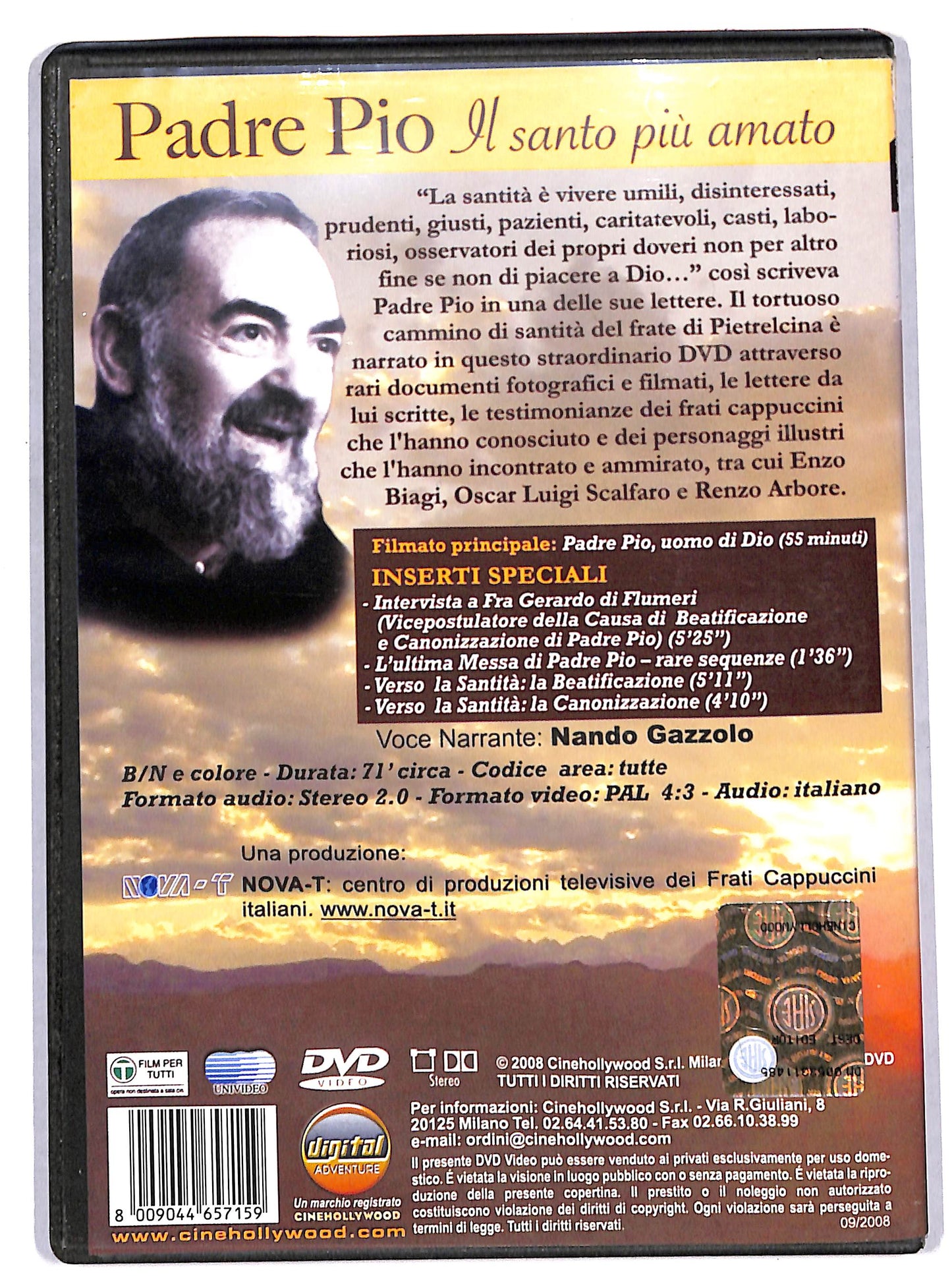 EBOND PADRE PIO IL SANTO PIU AMATO DVD D676313