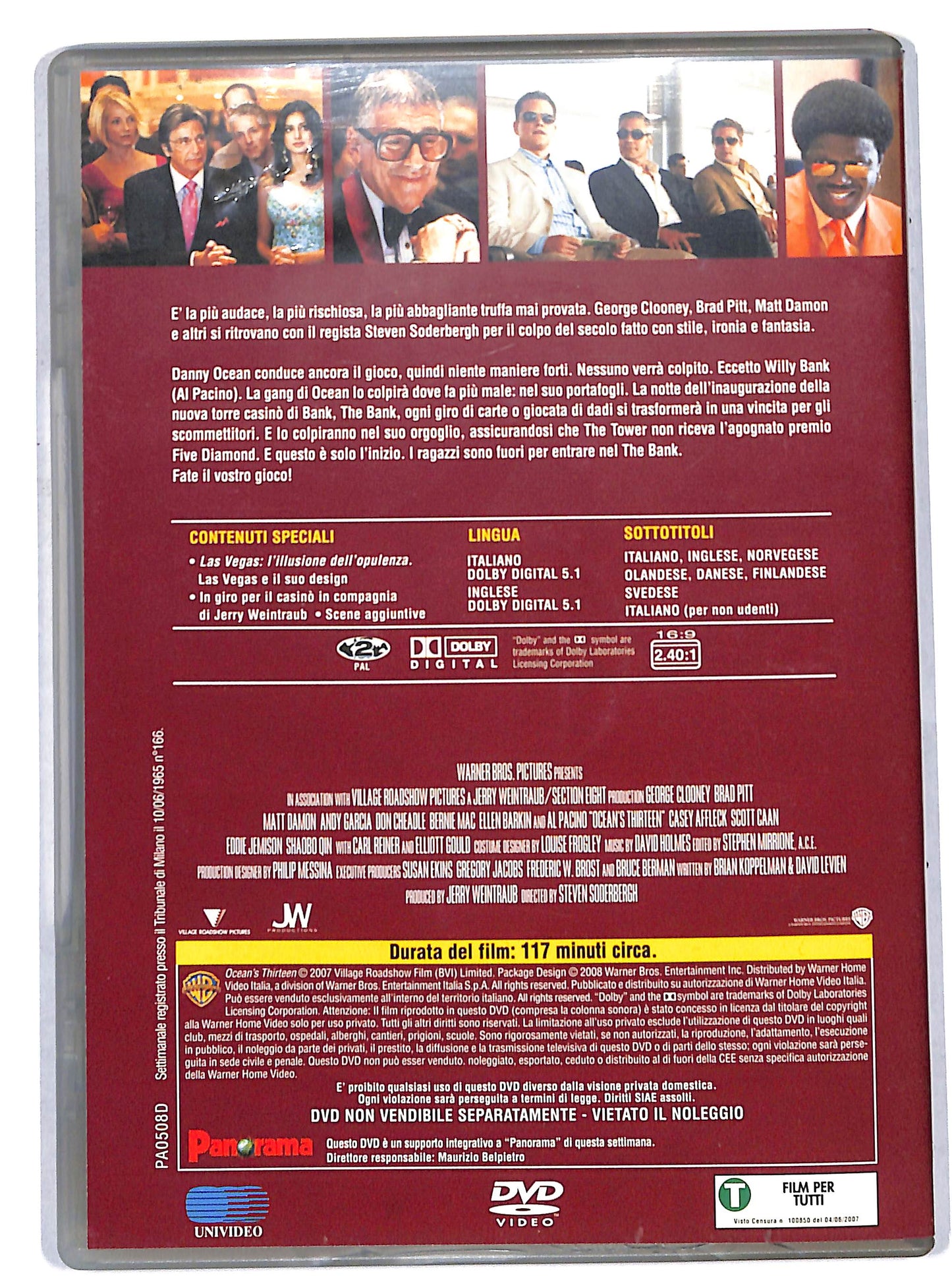 EBOND Ocean's Thirteen EDITORIALE DVD D676350