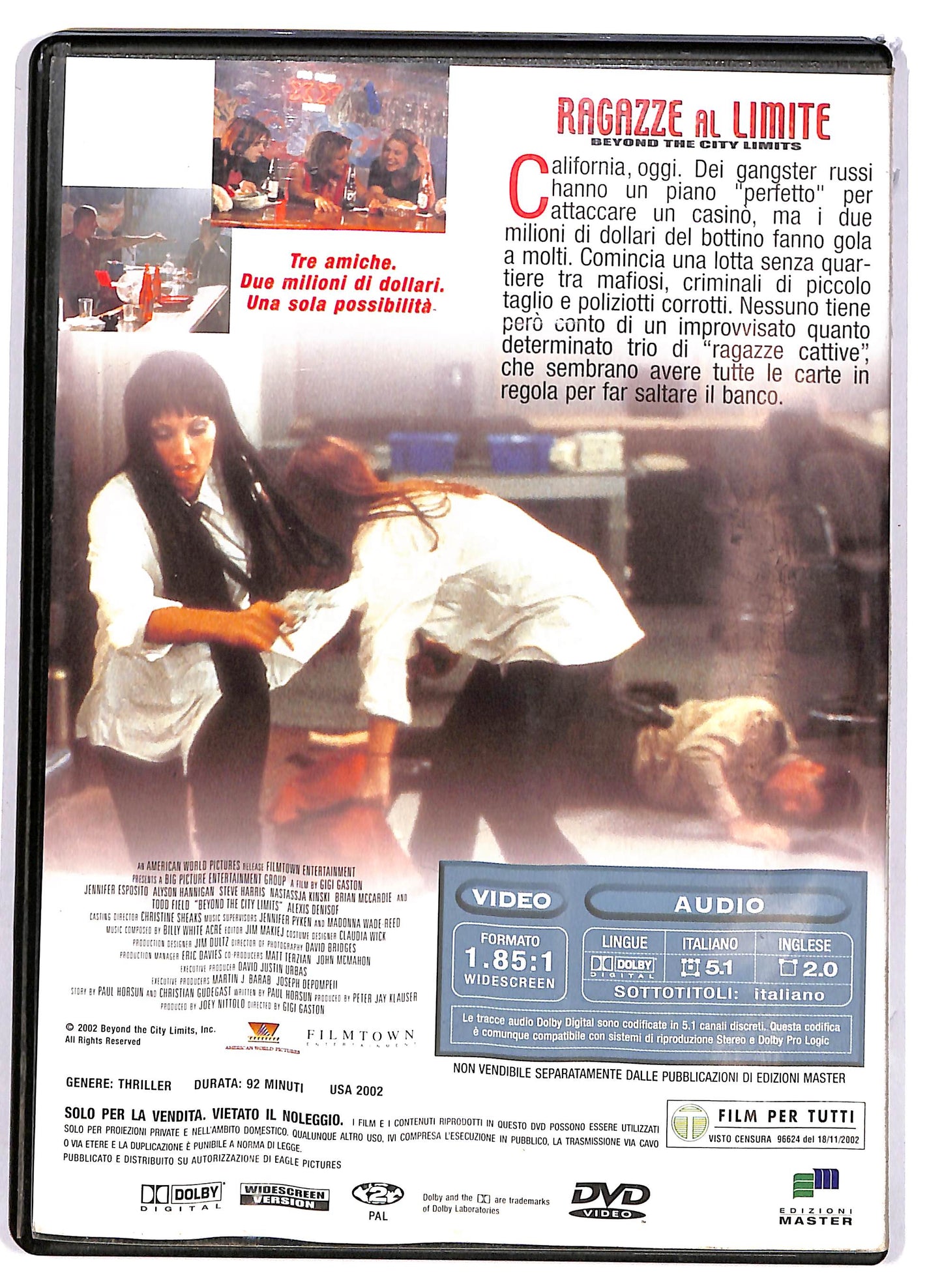 EBOND Ragazze al limite EDITORIALE DVD D676407