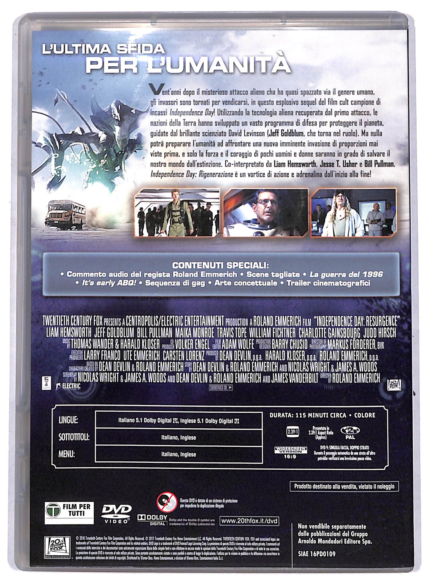 EBOND Independence Day - Rigenerazione EDITORIALE DVD D676516